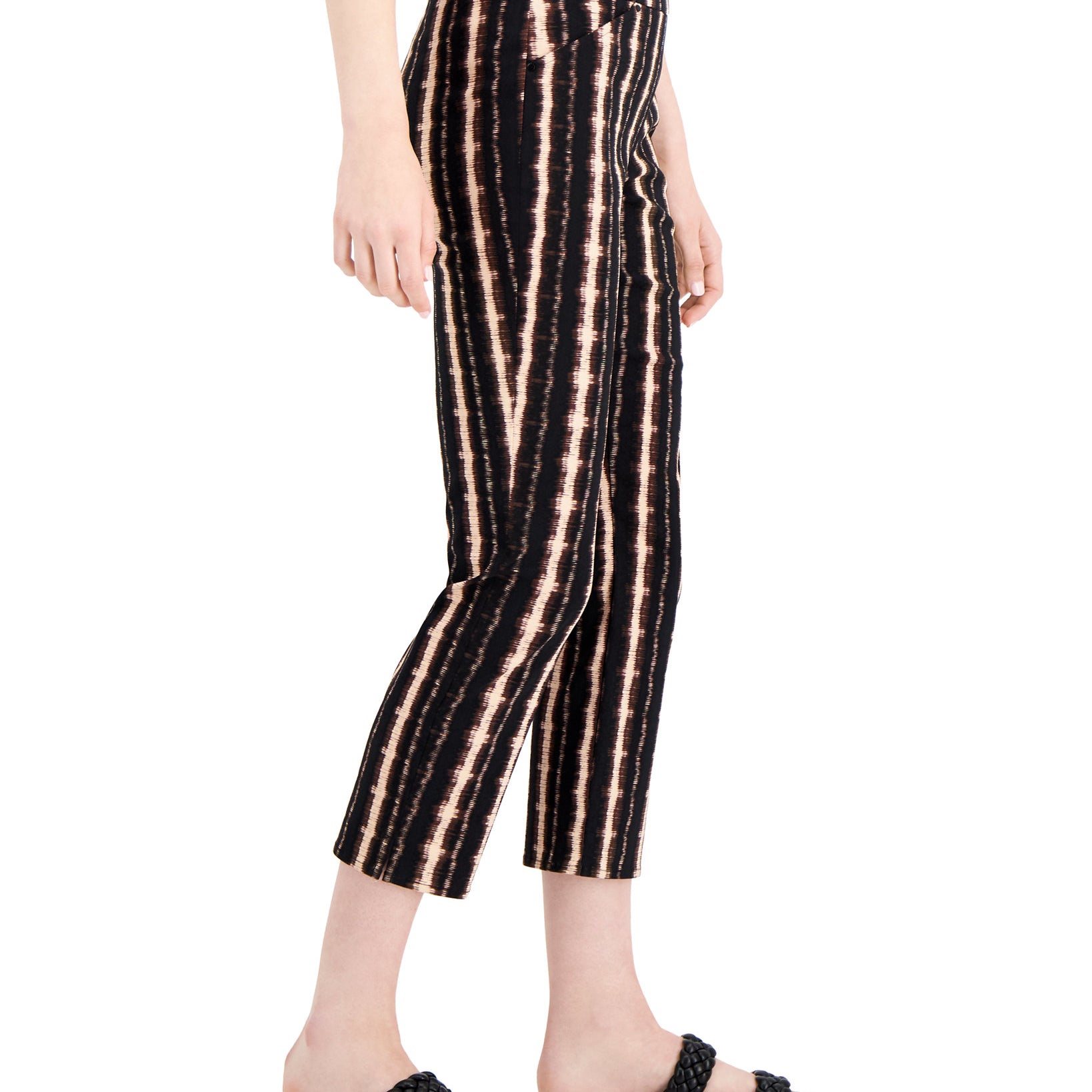 INC International Concepts Women Printed Skinny Crop Pants