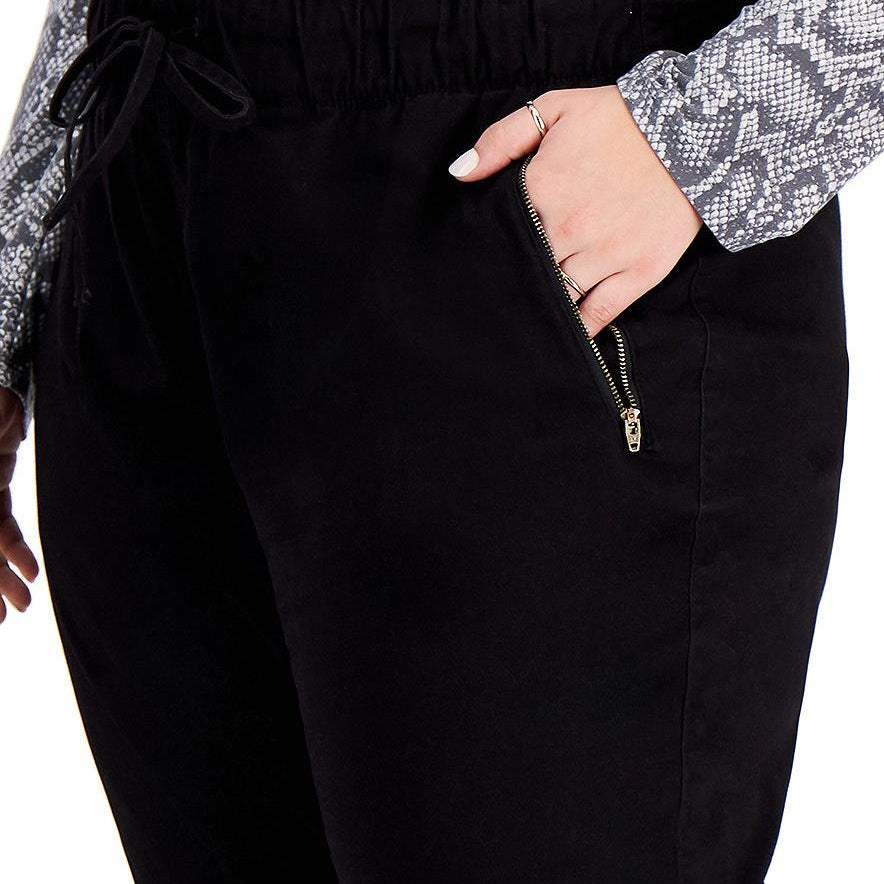 Celebrity Pink Women Plus Trendy Zip Pocket Pull On Pants