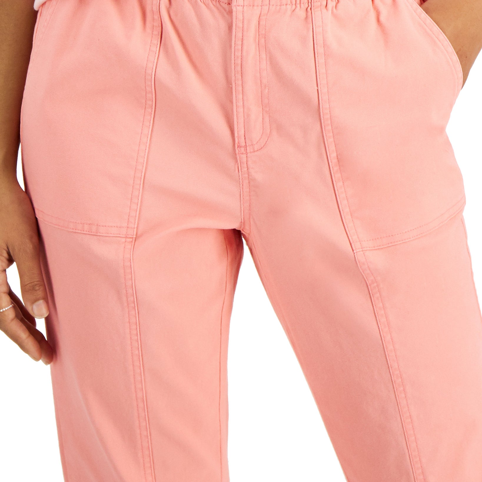Style & Co Women Cropped Cotton Utility Pants