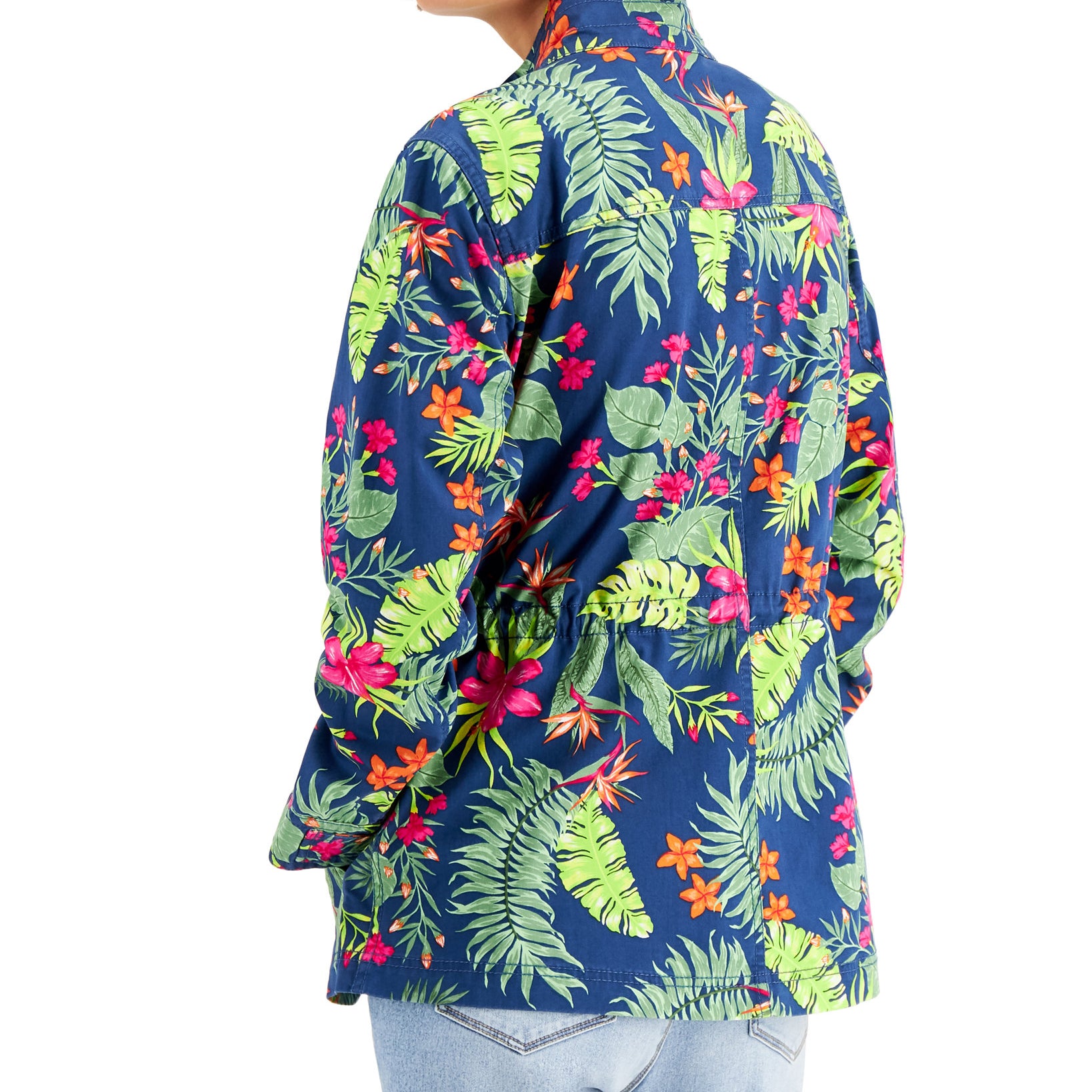 Style & Co Women Printed Utility Jacket