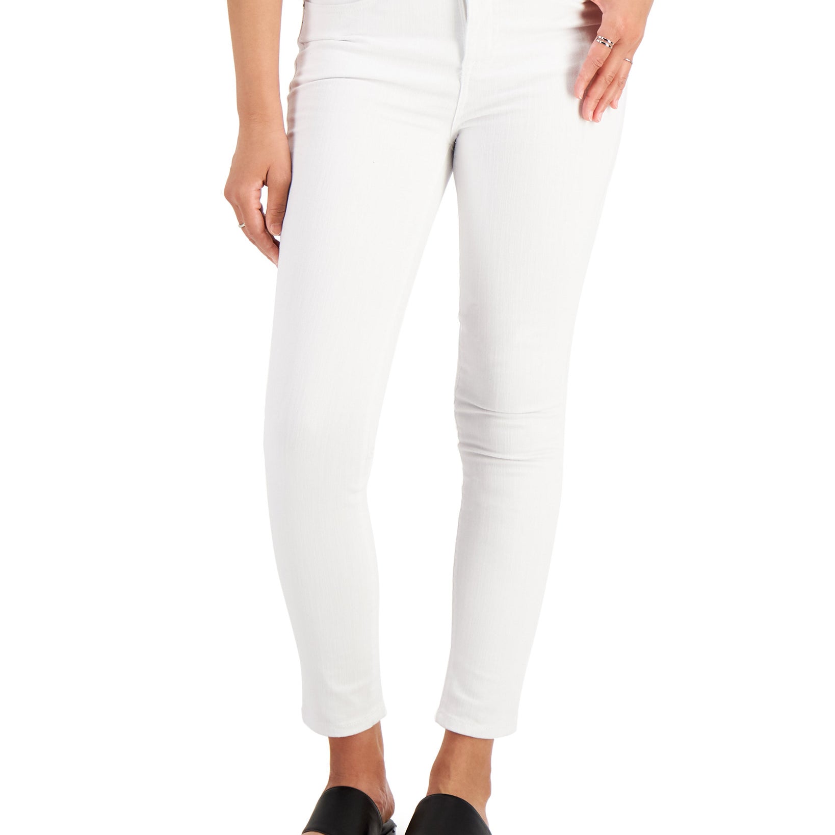 Style & Co Women Skinny Ankle Jeans Bright White