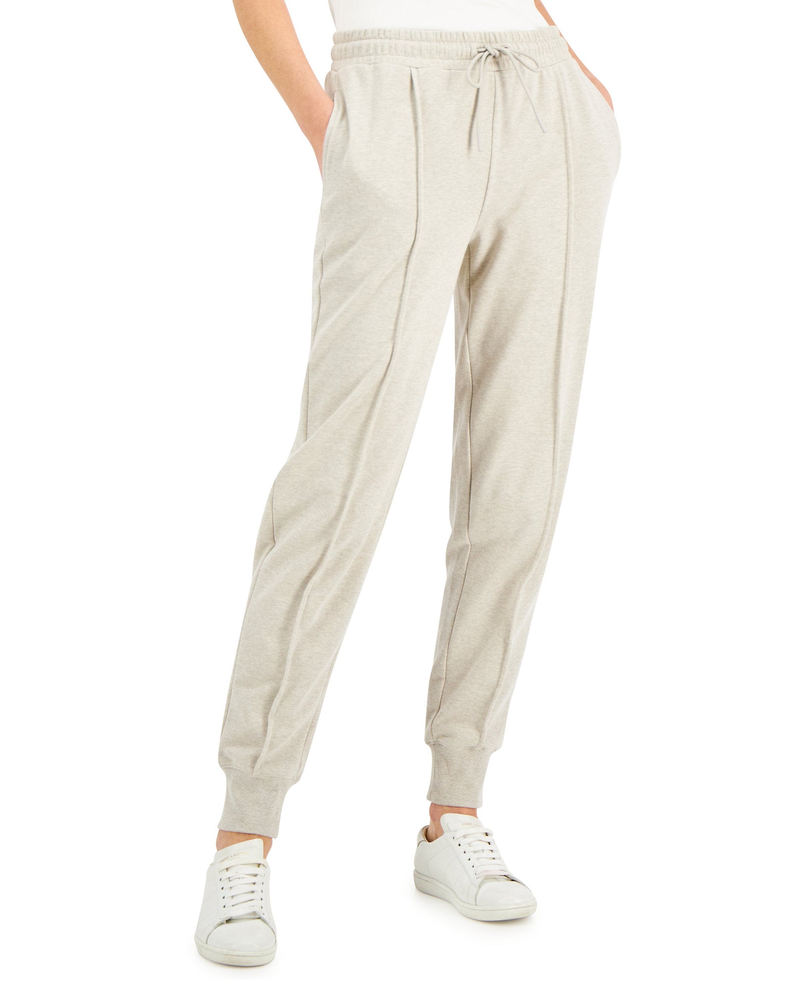 Charter Club Women French Terry Joggers Maple Heather