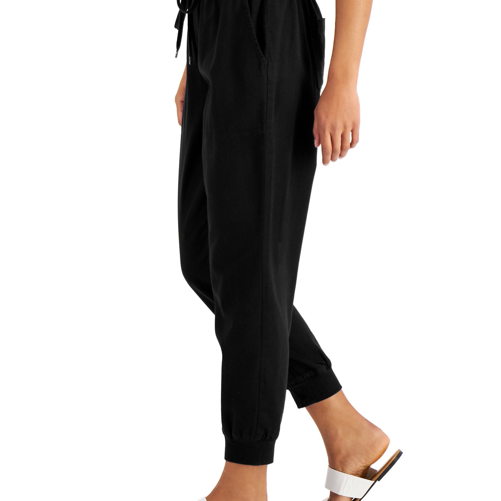 Style & Co Women Petite Crepe Jogger Pants
