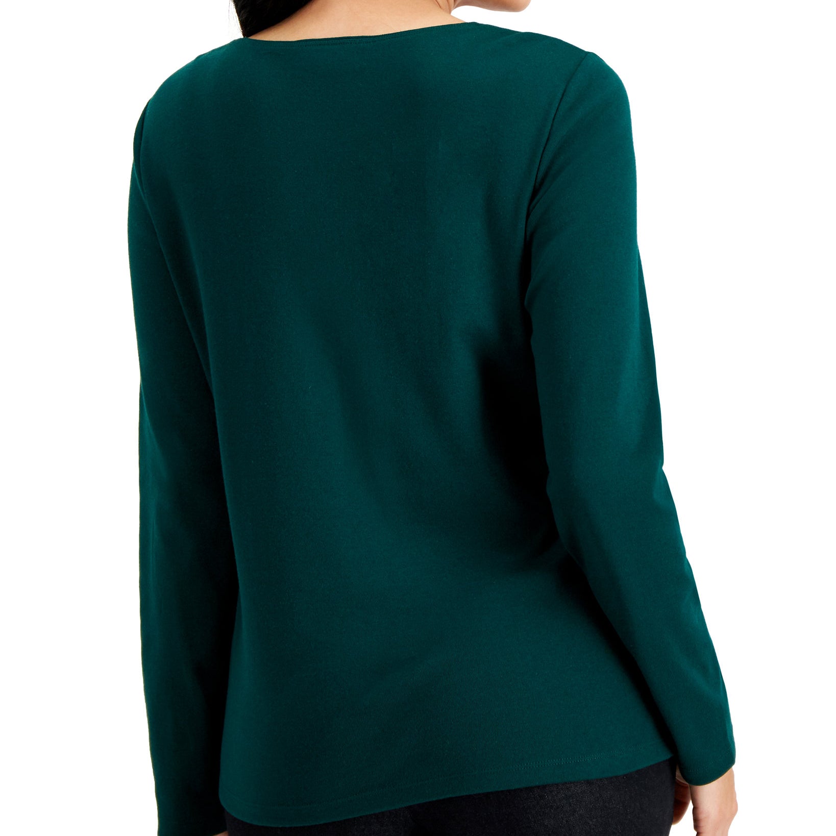 Karen Scott Women Holiday Cat Cotton Top