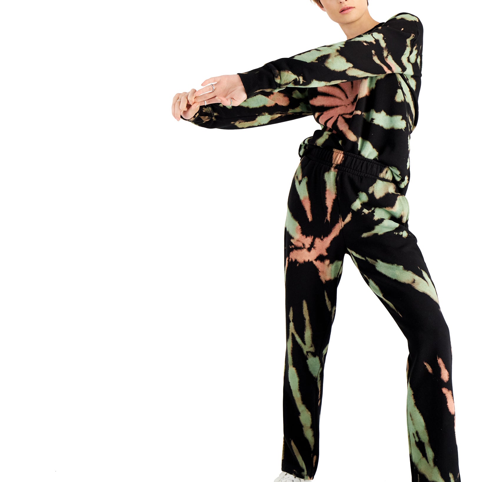 And Now This Women Tie Dye Sweatpants Warm Spiral Tie Dye