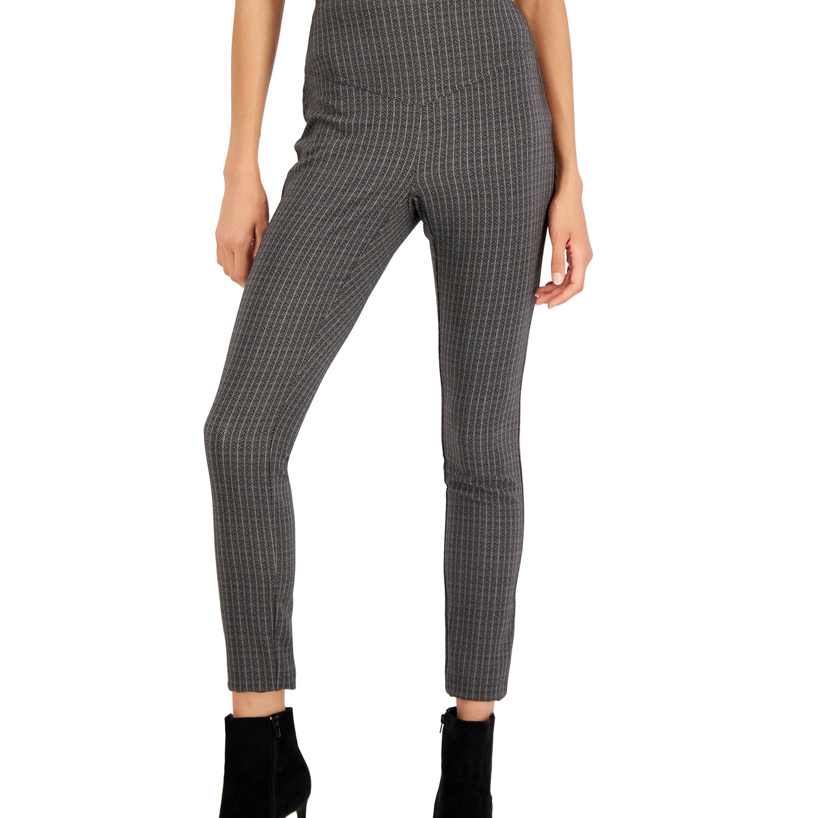 INC International Concepts Women Printed Corset Pants Herringbone
