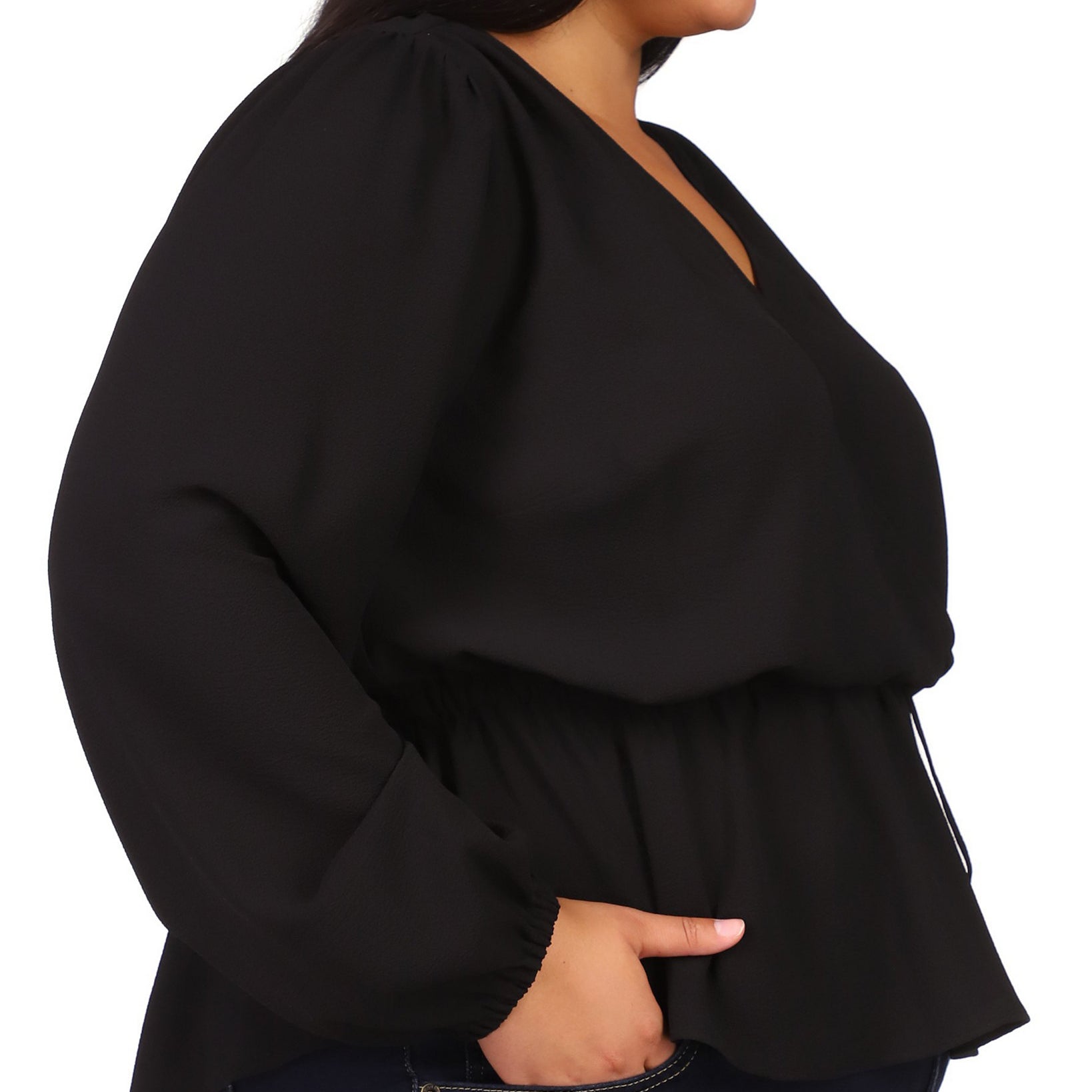 MICHAEL Michael Kors Women Plus Plus Size Wrap Top