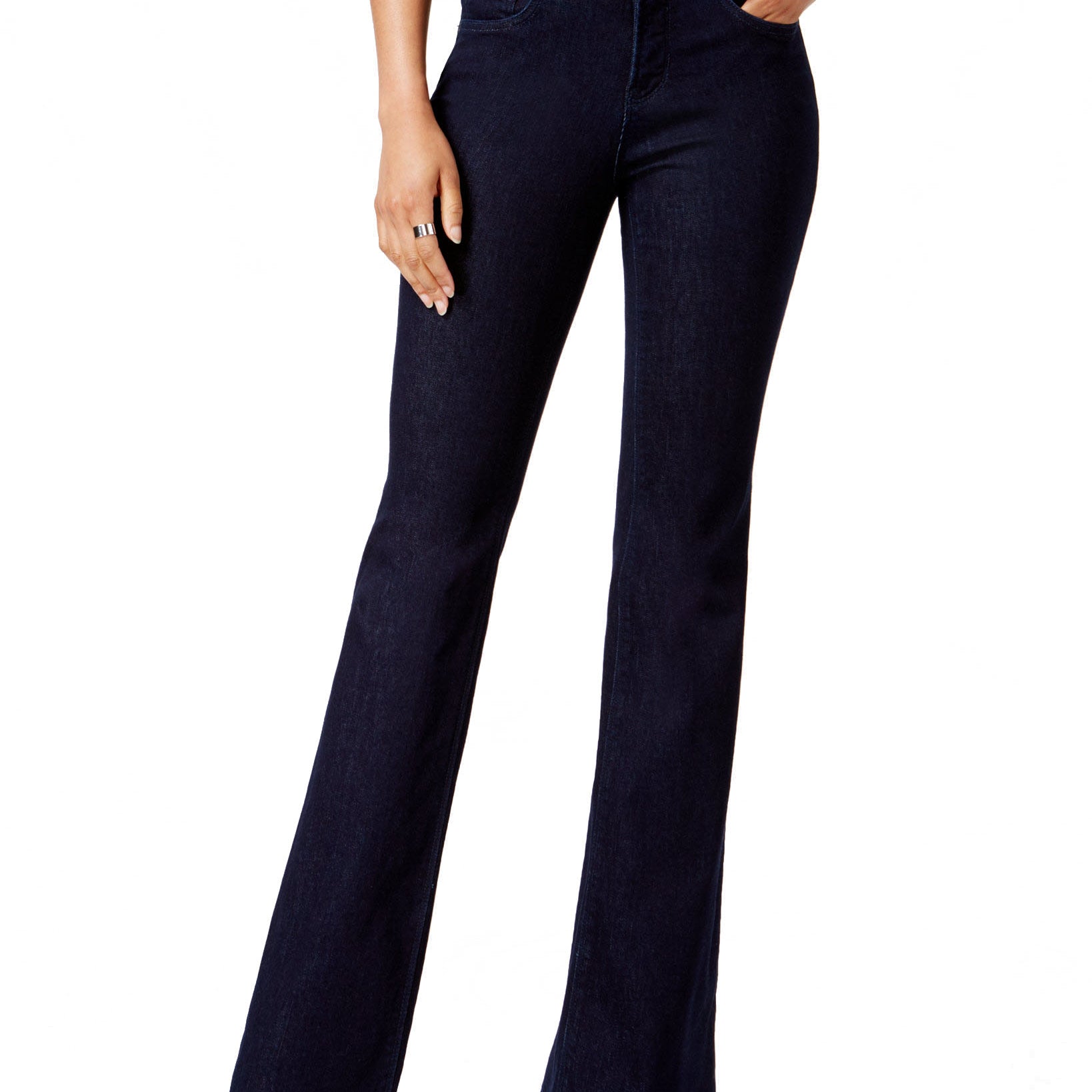 NYDJ Womens Barbara Tummy Control Bootcut Jeans Rinse