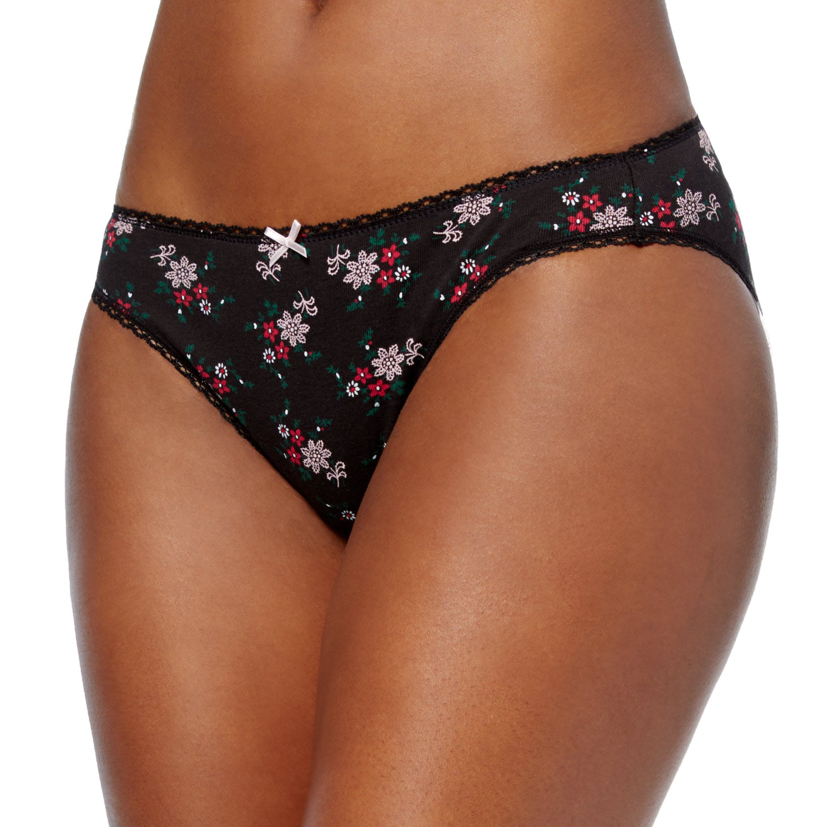 Charter Club Women Pretty Cotton Bikini Underwear Bouquet Floral