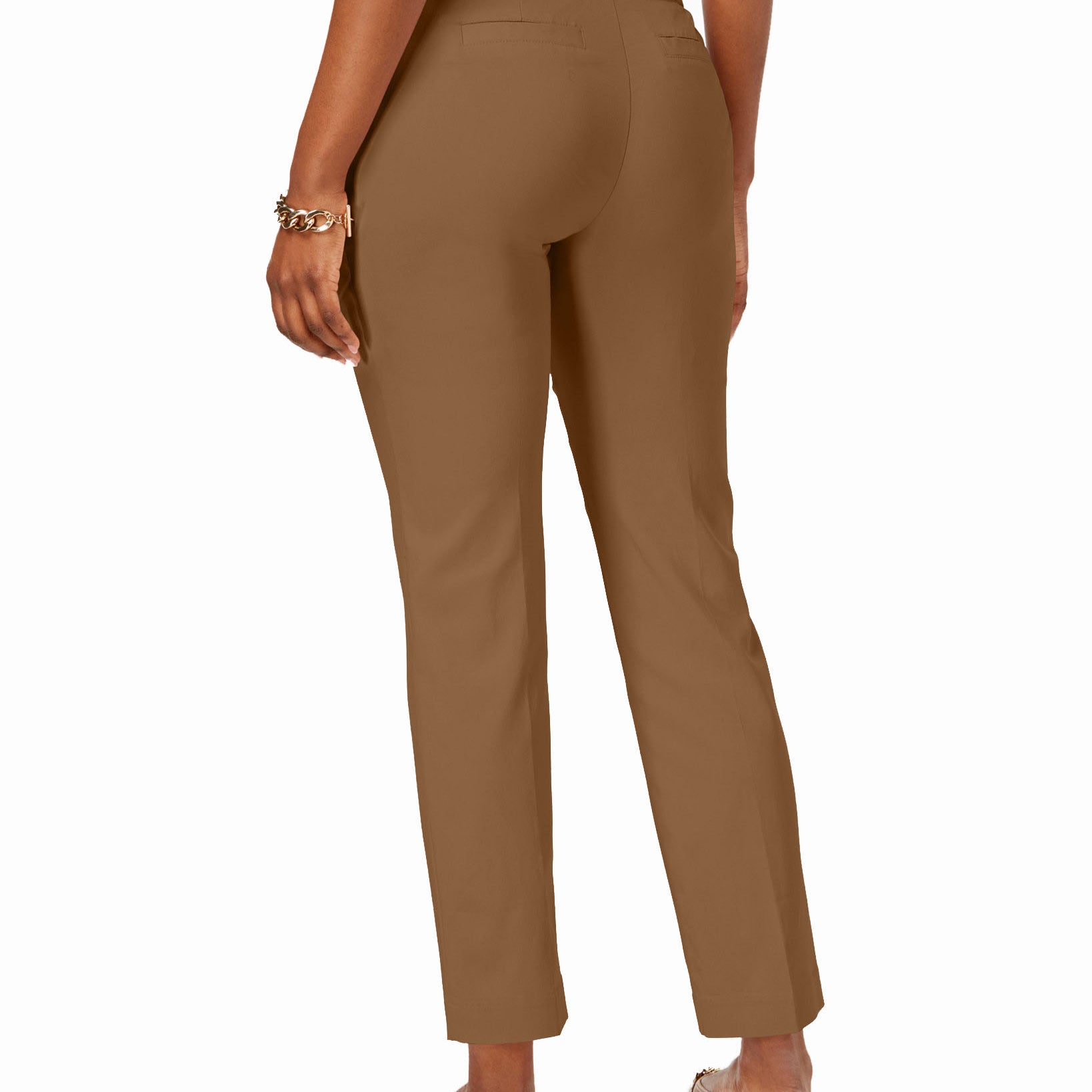 JM Collection Women Pull On Tummy Control Slim Leg Pants