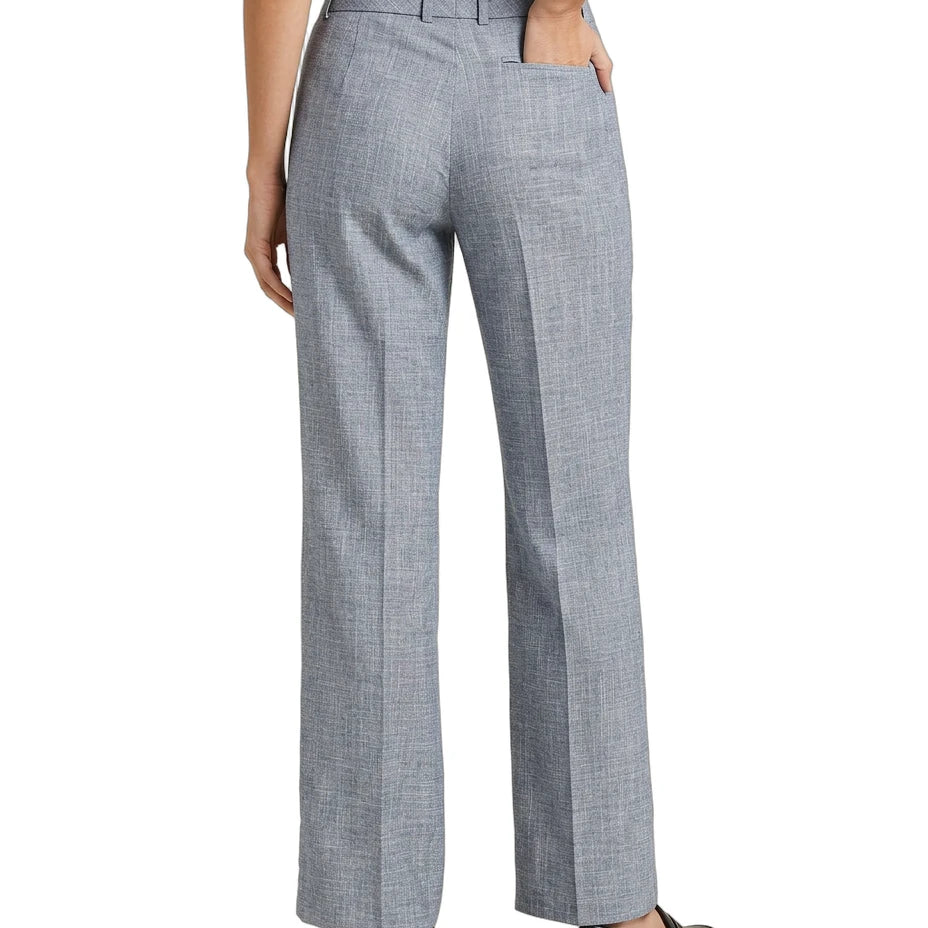 Calvin Klein Gray checkered pants worn by a person on a white background