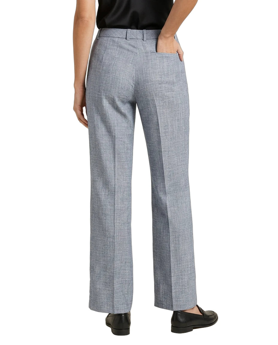 Calvin Klein Gray checkered pants worn by a person on a white background