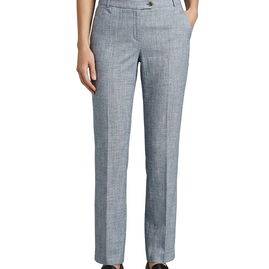 Calvin Klein Gray checkered pants worn by a person on a white background