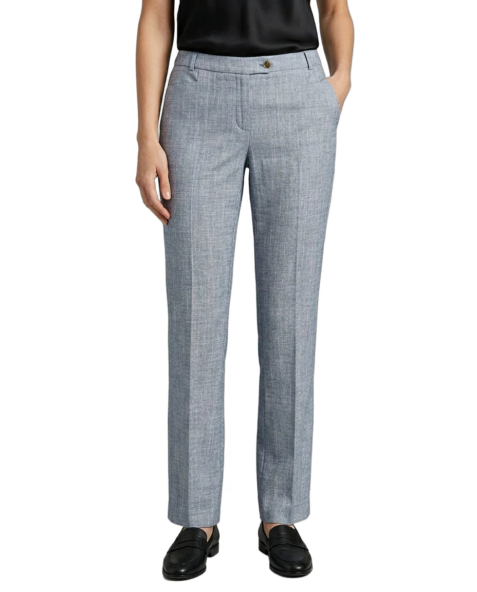 Calvin Klein Gray checkered pants worn by a person on a white background