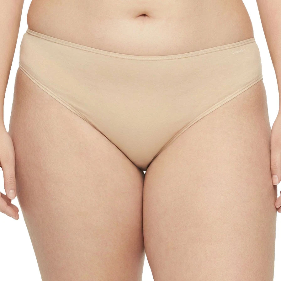 Beige underwear on a white background