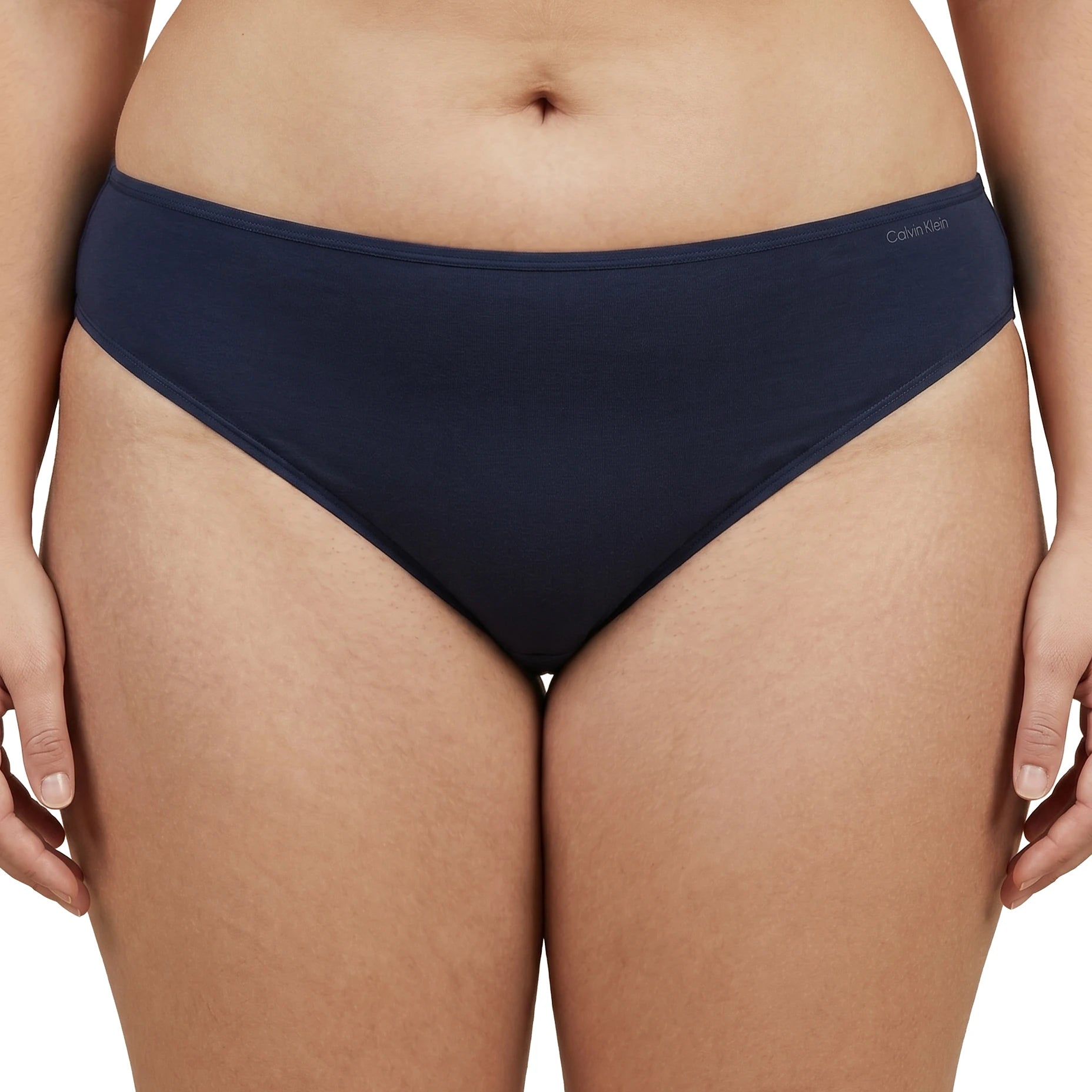 Navy blue Calvin Klein underwear on a white background