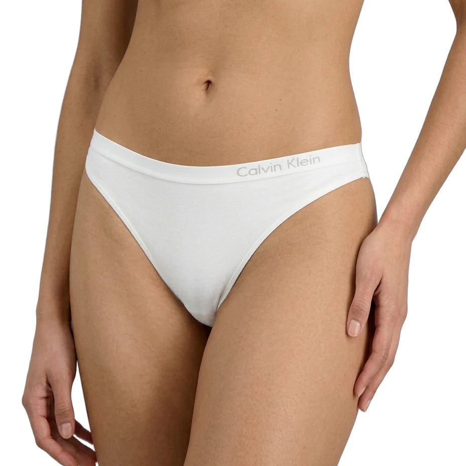 White Calvin Klein underwear on a white background