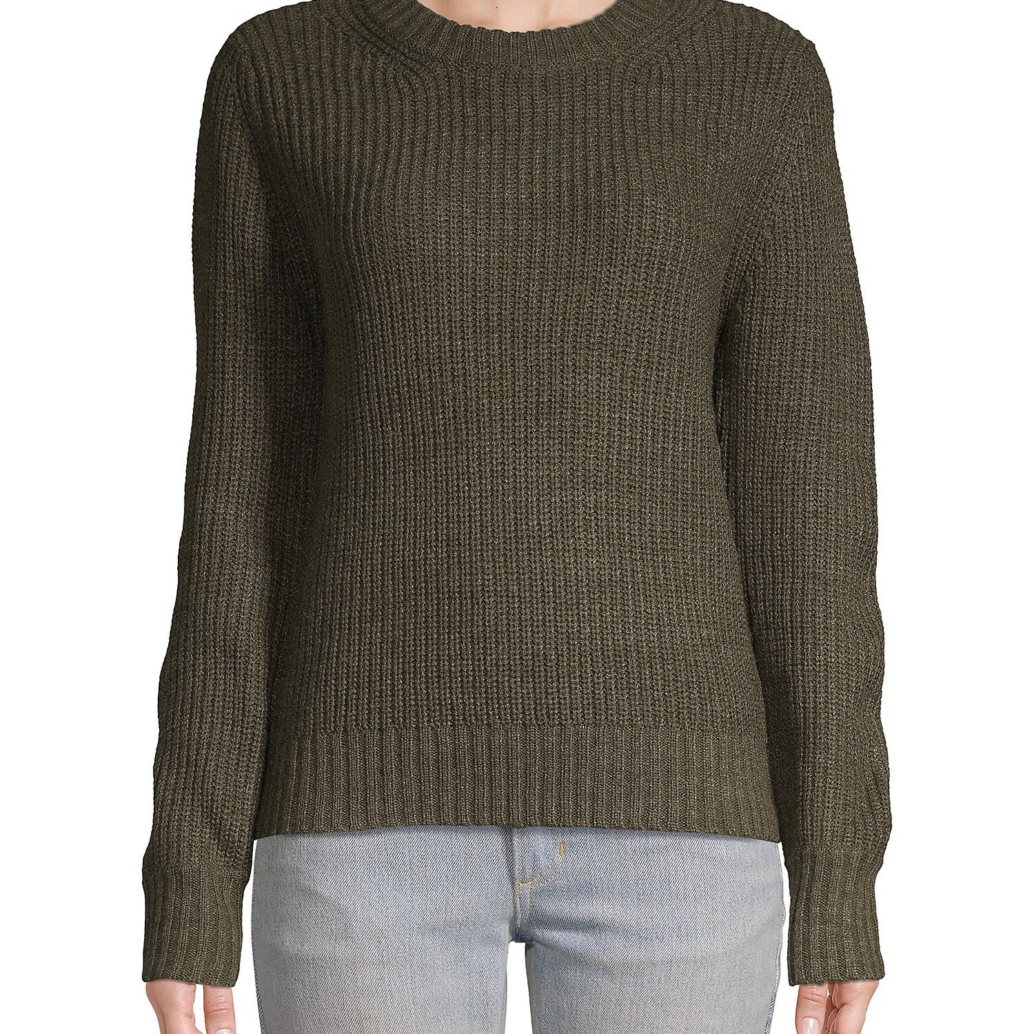 Sanctuary Women Open Back Sweater Green