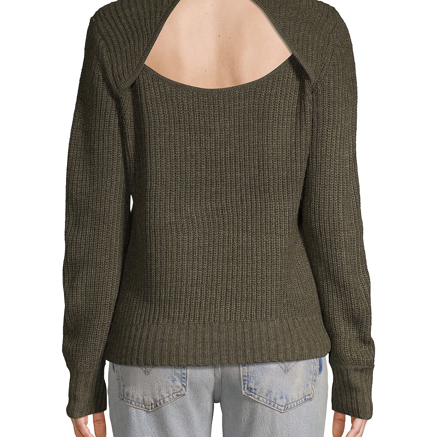 Sanctuary Women Open Back Sweater