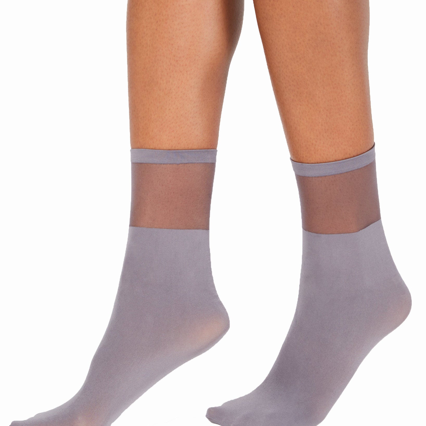 INC International Concepts Women Sheer Ankle Socks Grey