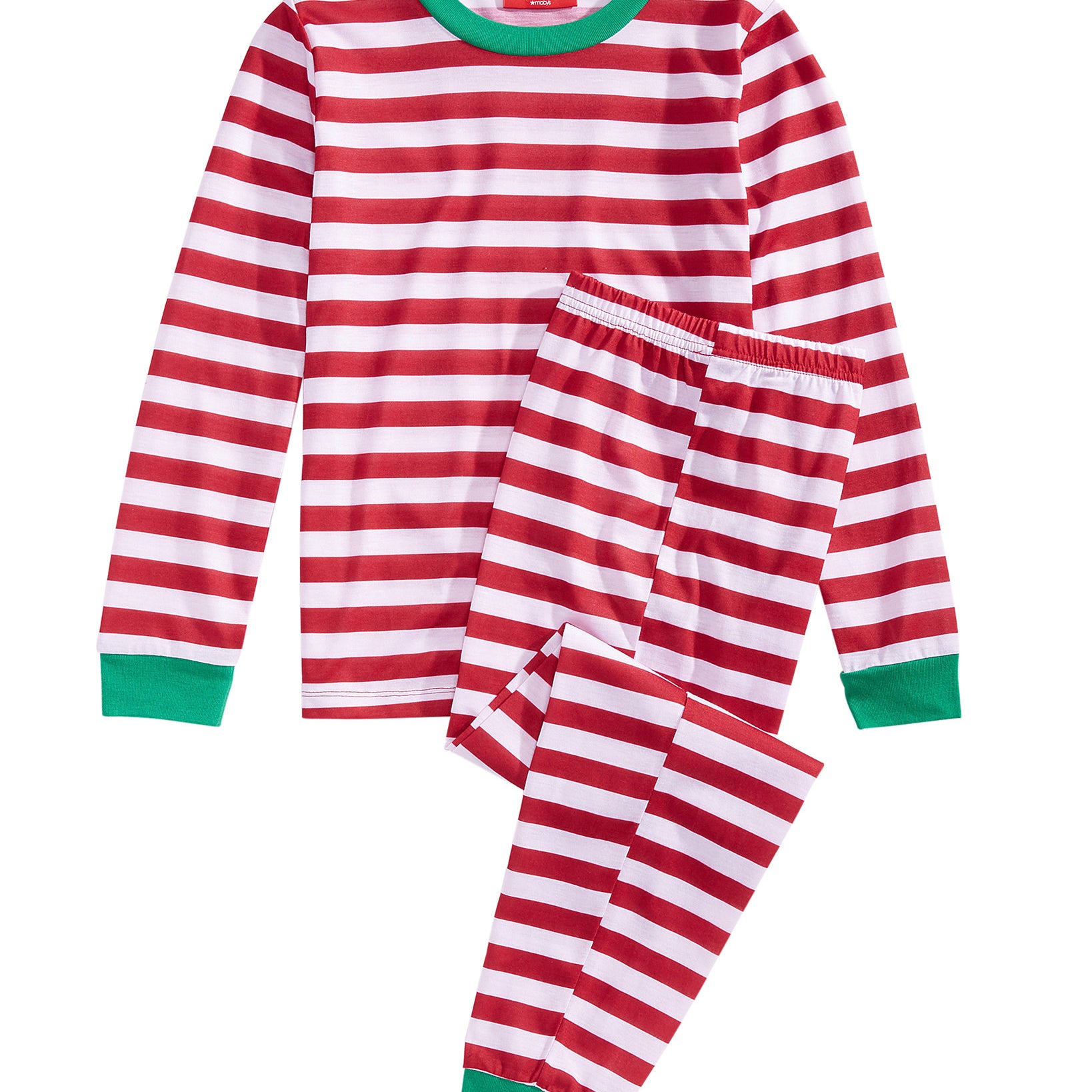 Family Pajamas Kids Matching Holiday Stripe Pajama Set Red Holiday