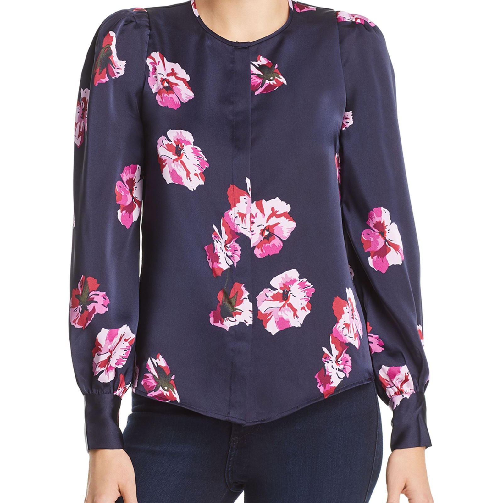 Joie Women Antonela Floral Print Blouse Midnight