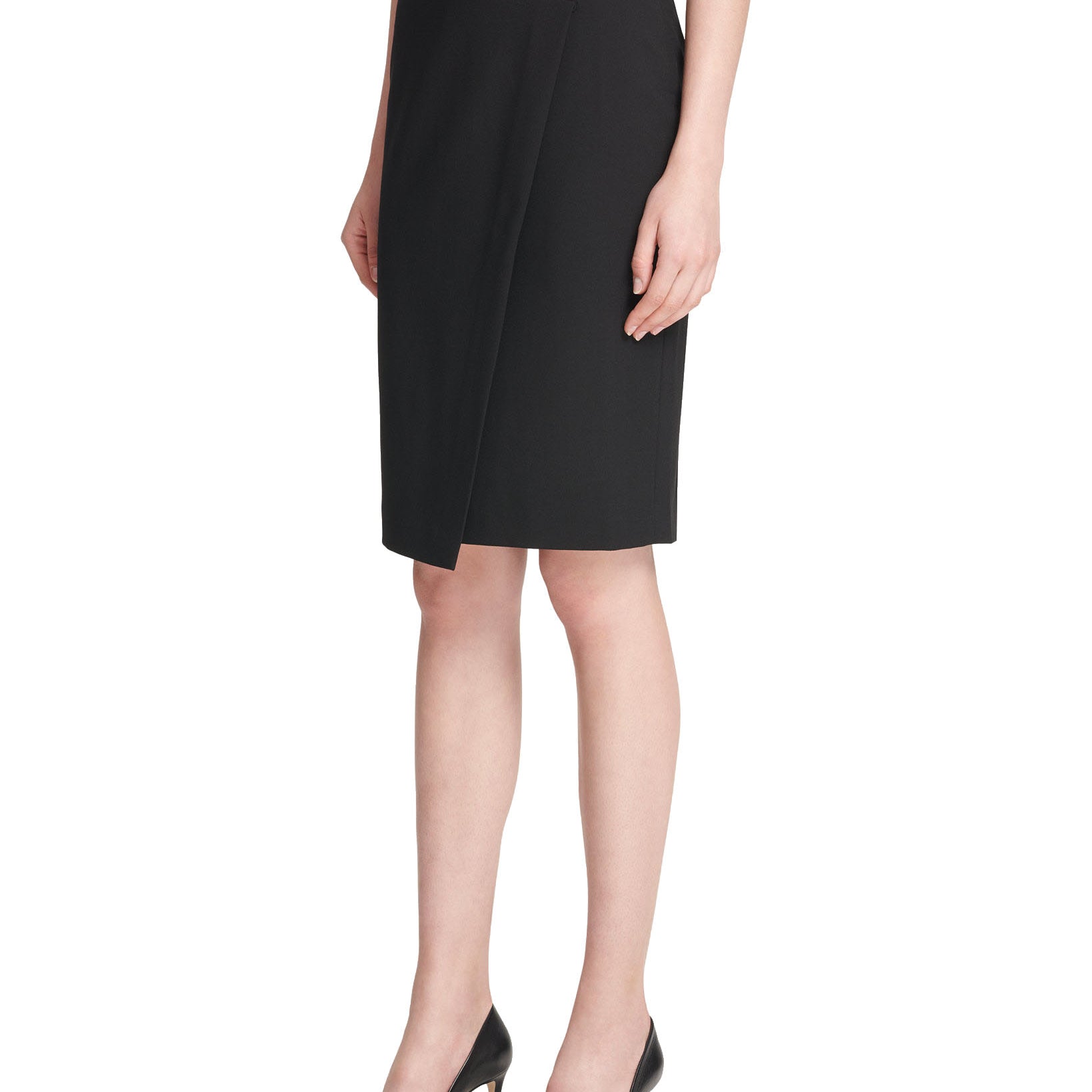 DKNY Women Asymmetrical Crossover Skirt