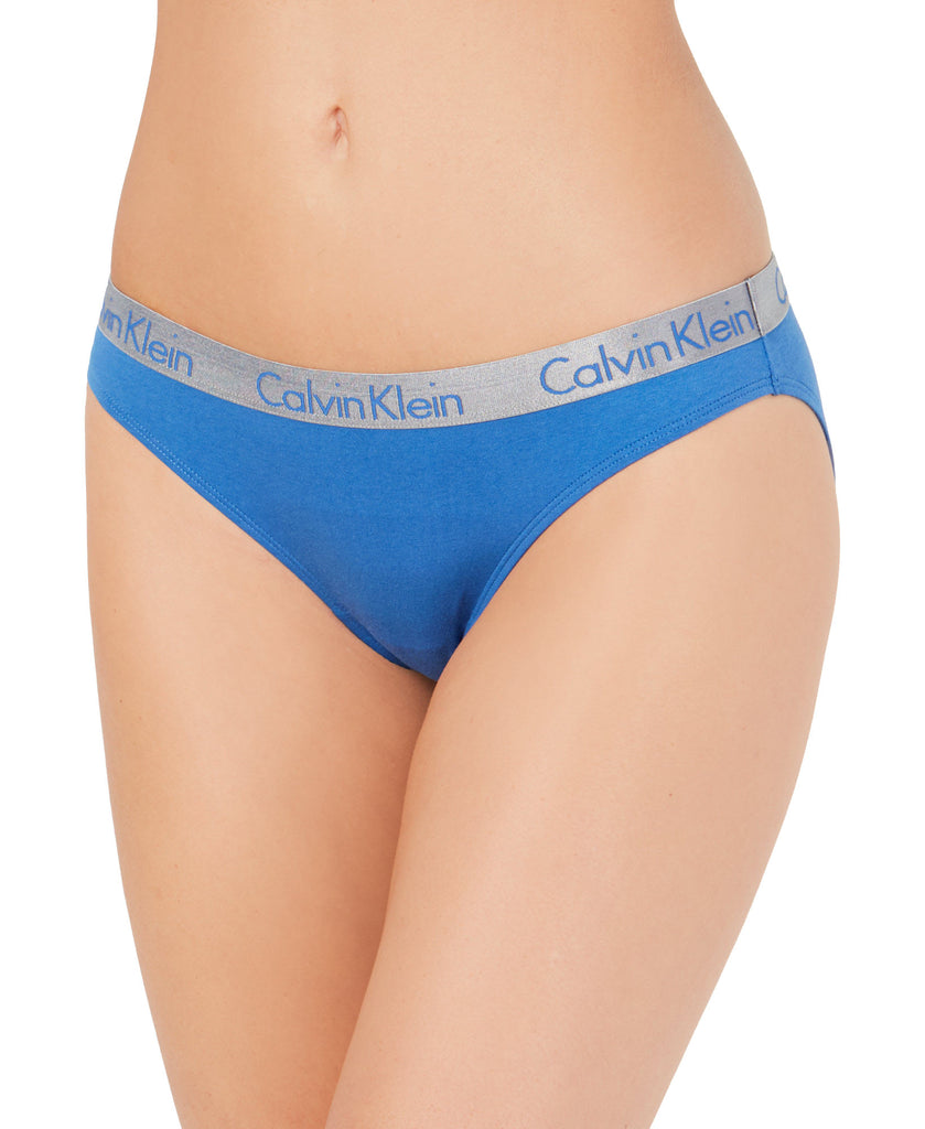 Calvin Klein Women Radiant Cotton Bikini QD3540 Commodore Blue