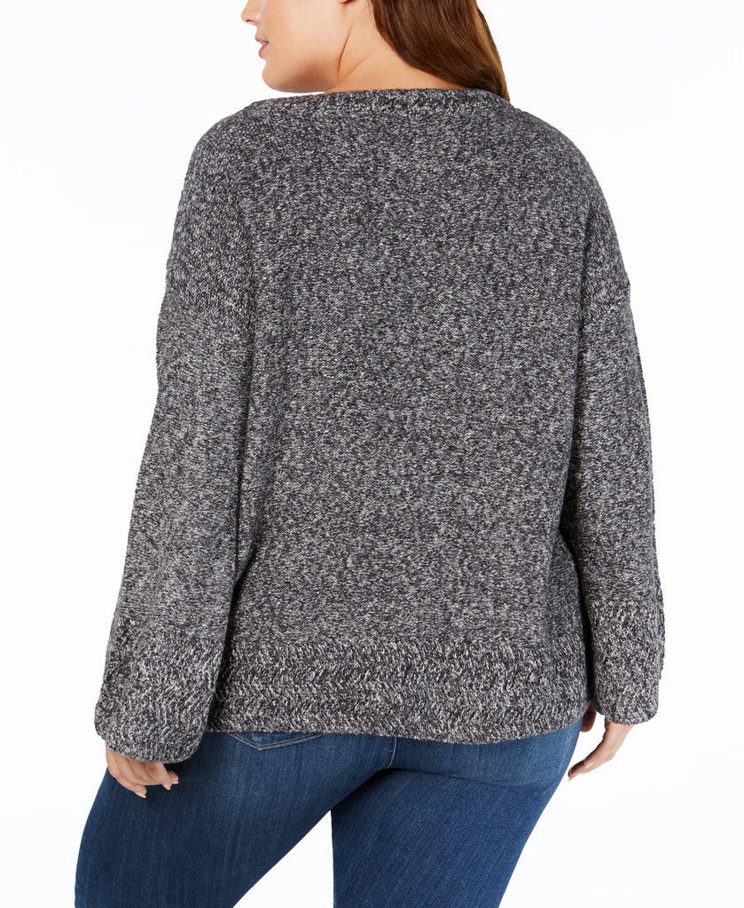 Style &amp; Co Women Plus Relaxed Marled Sweater
