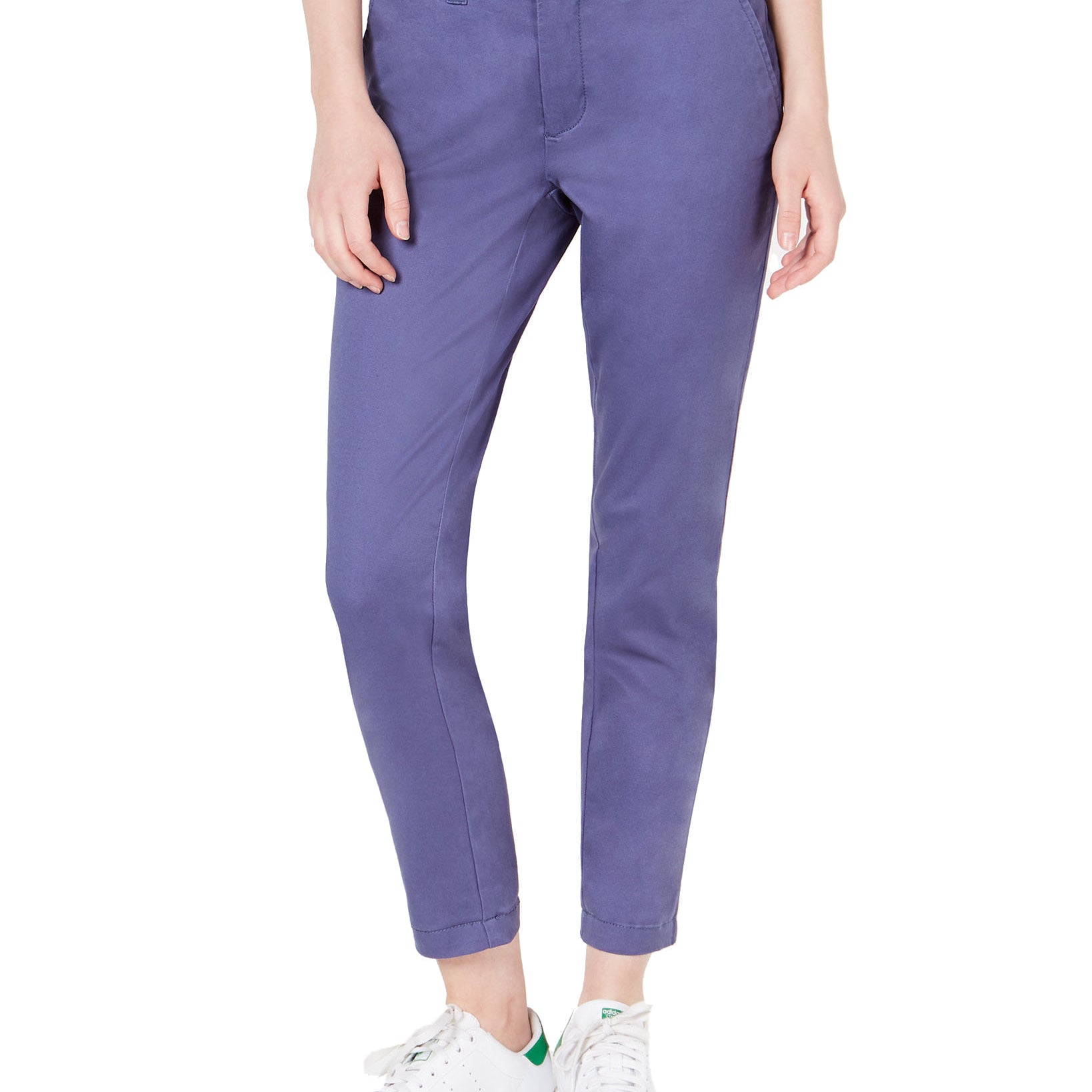 Maison Jules Women Slim Ankle Pants Washed Indigo