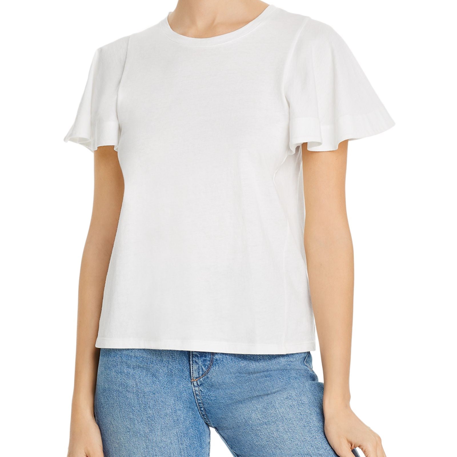 Joie Women Aeowin Flutter Sleeve Tee Porcelain