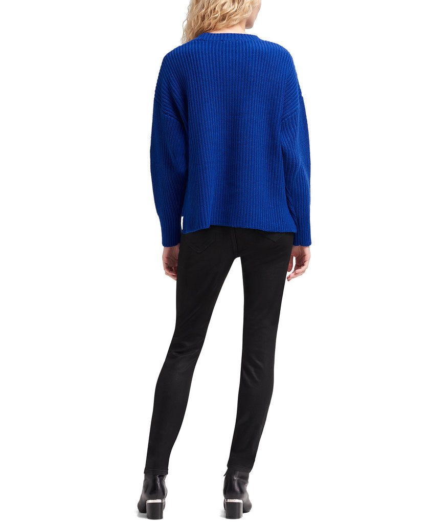 DKNY-Women-Faux-Leather-Cable-Knit-Sweater