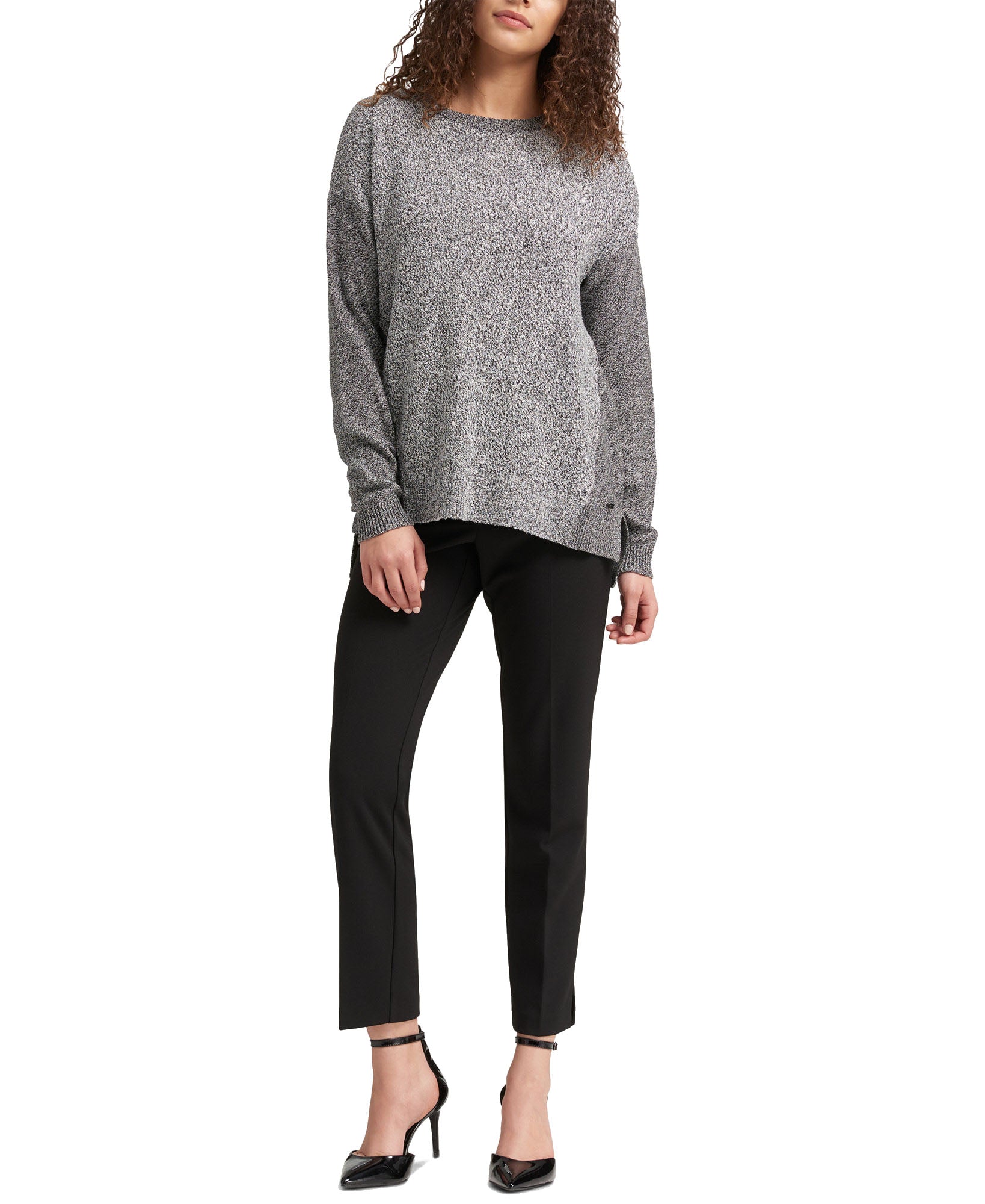 DKNY Women Step Hem Sweater