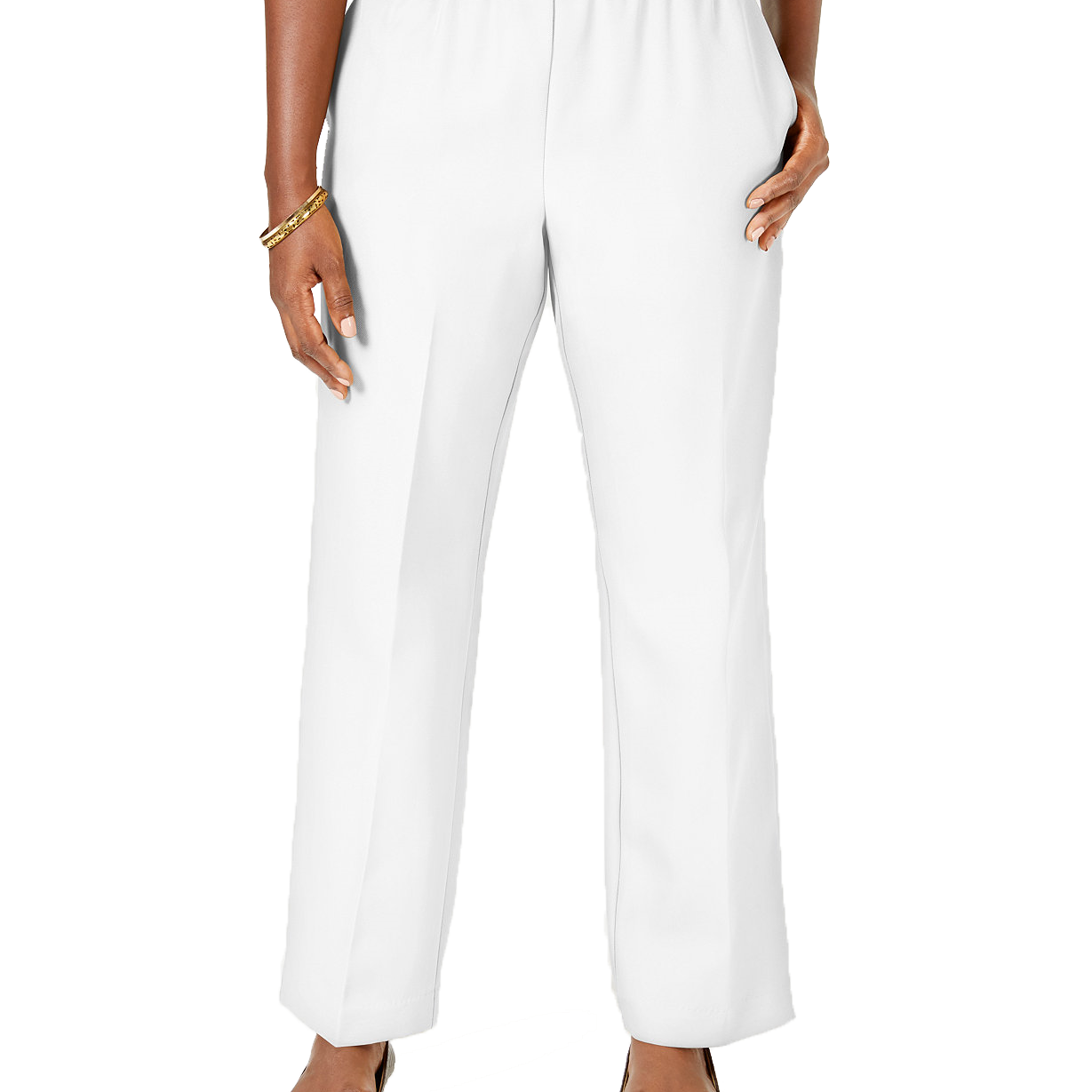 Karen Scott Women Pull On Pants Bright White
