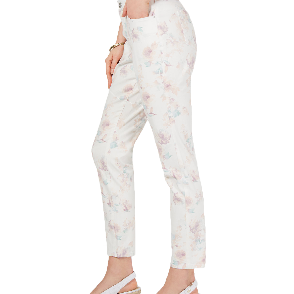 Style & Co Women Floral Print Skinny Jeans