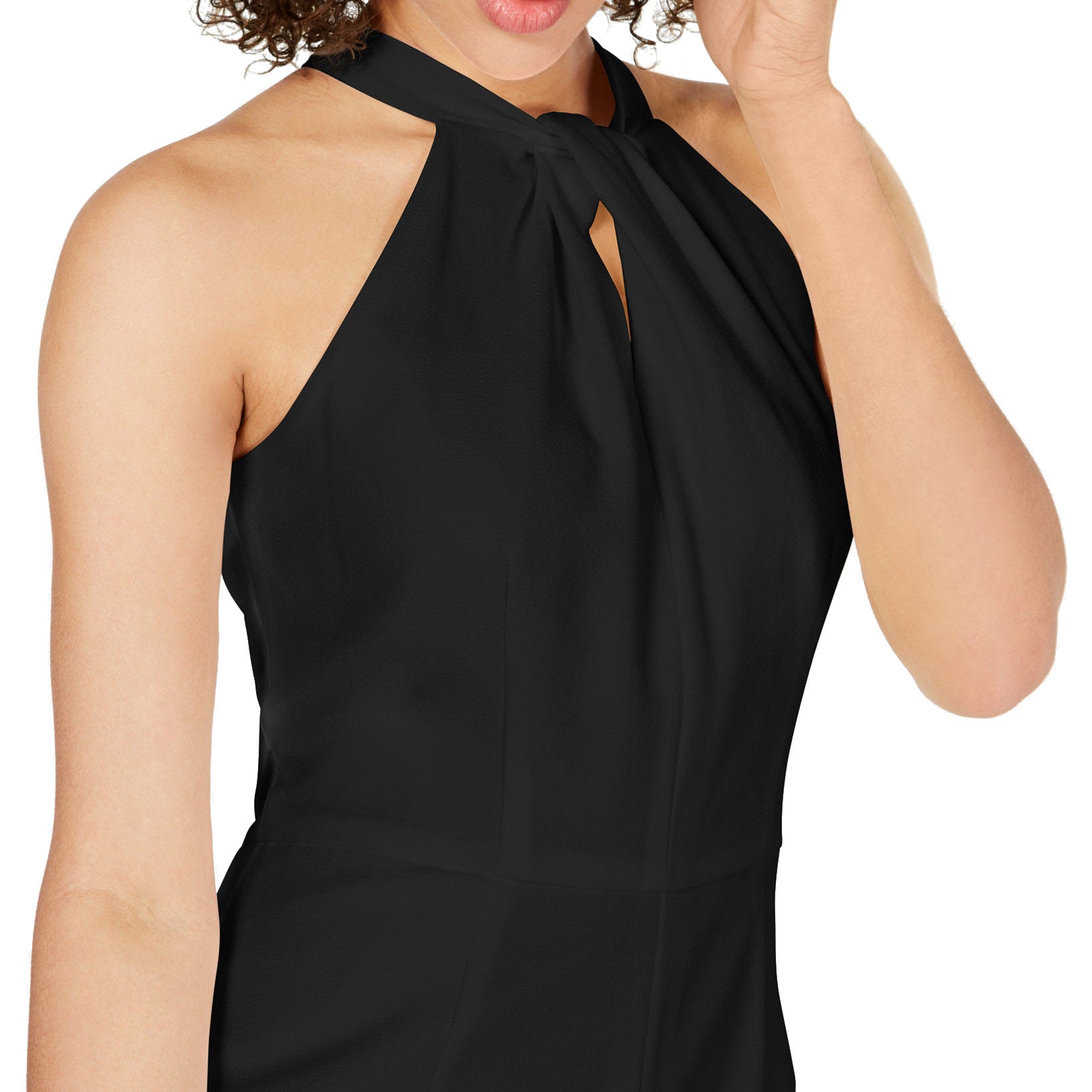 Julia Jordan Women Twist Front Halter Jumpsuit