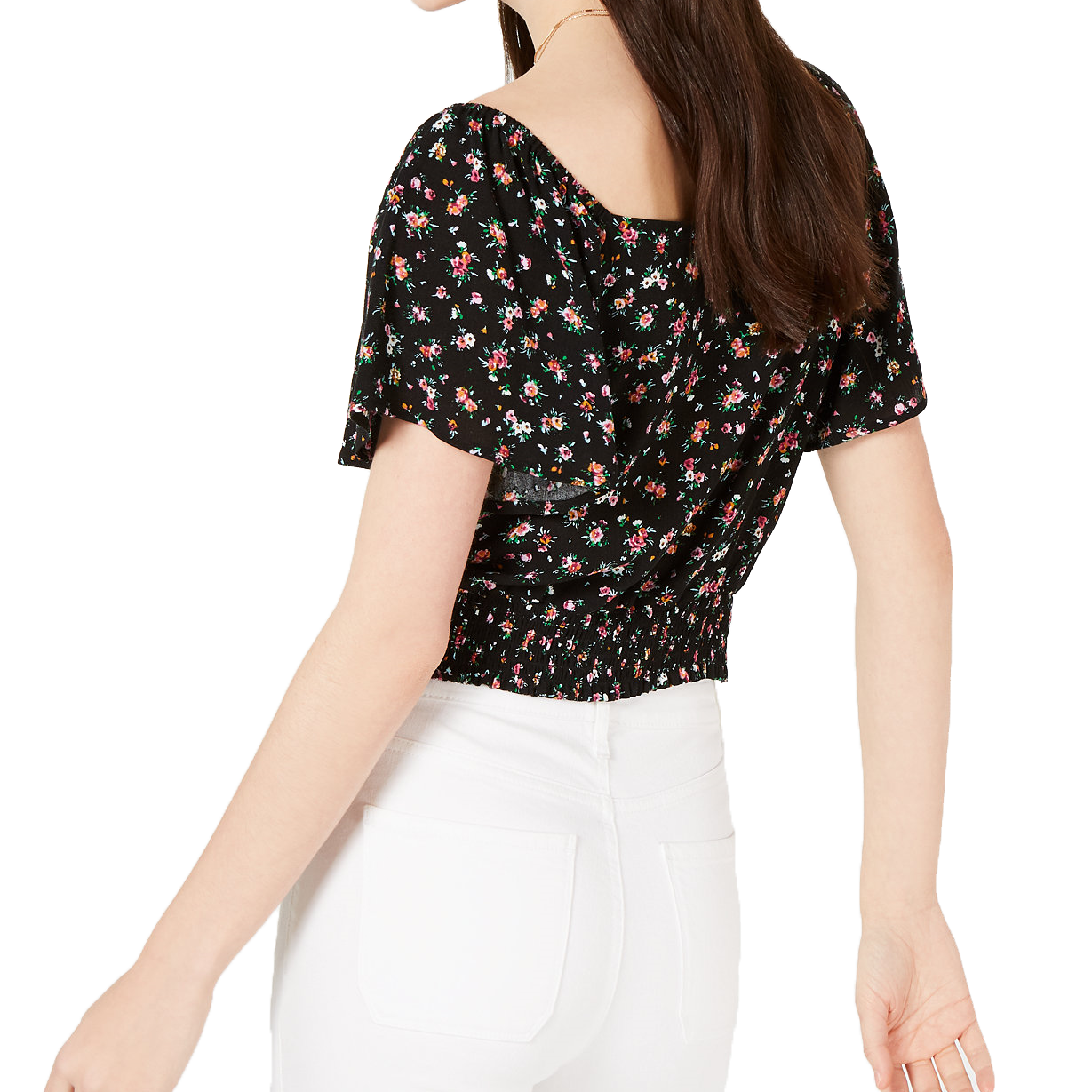 Gypsies & Moondust Women Printed Tie Front Blouse