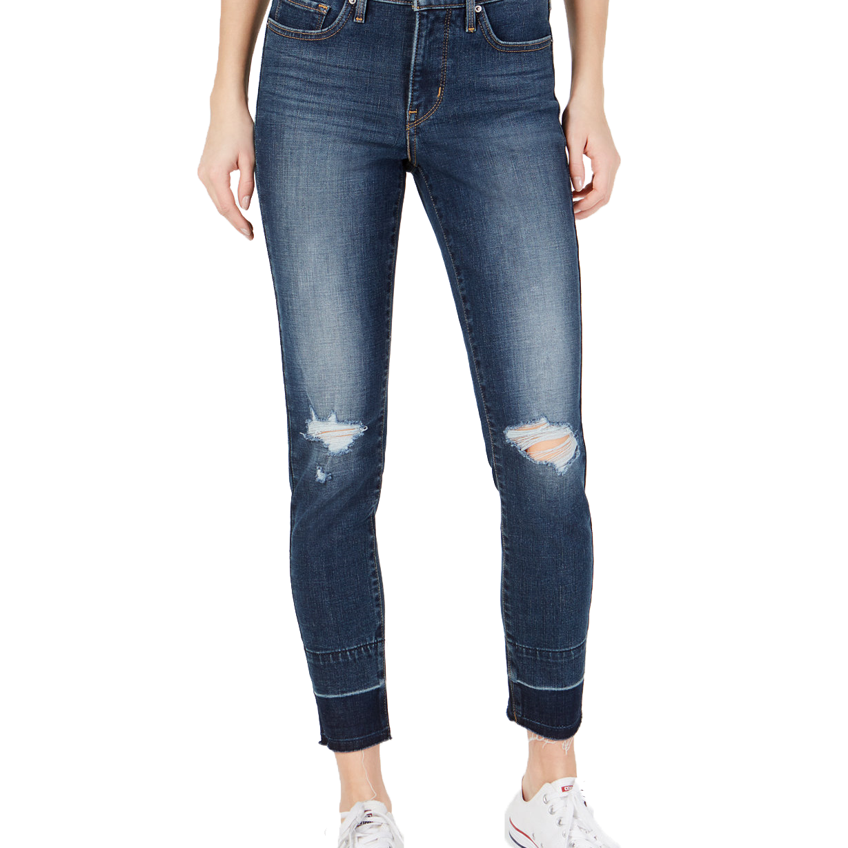 Levis Women 311 Ripped Skinny Ankle Jeans Ten Out of Ten