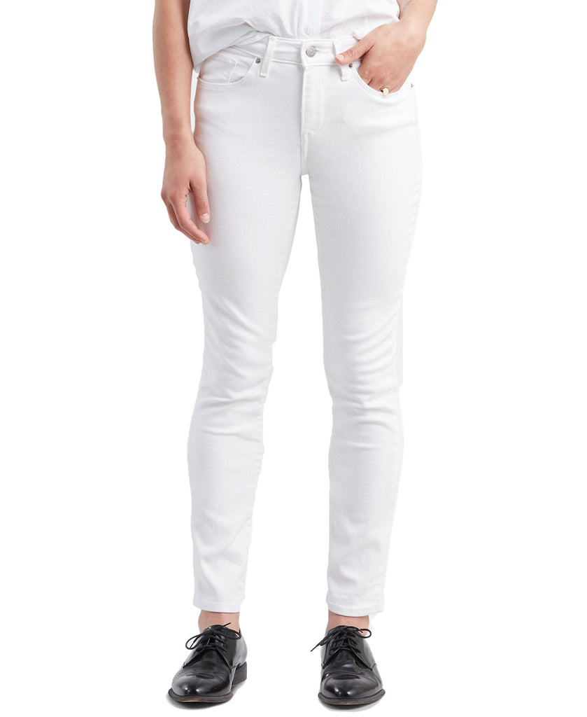 Levis Women Classic Mid Rise Skinny Jeans White