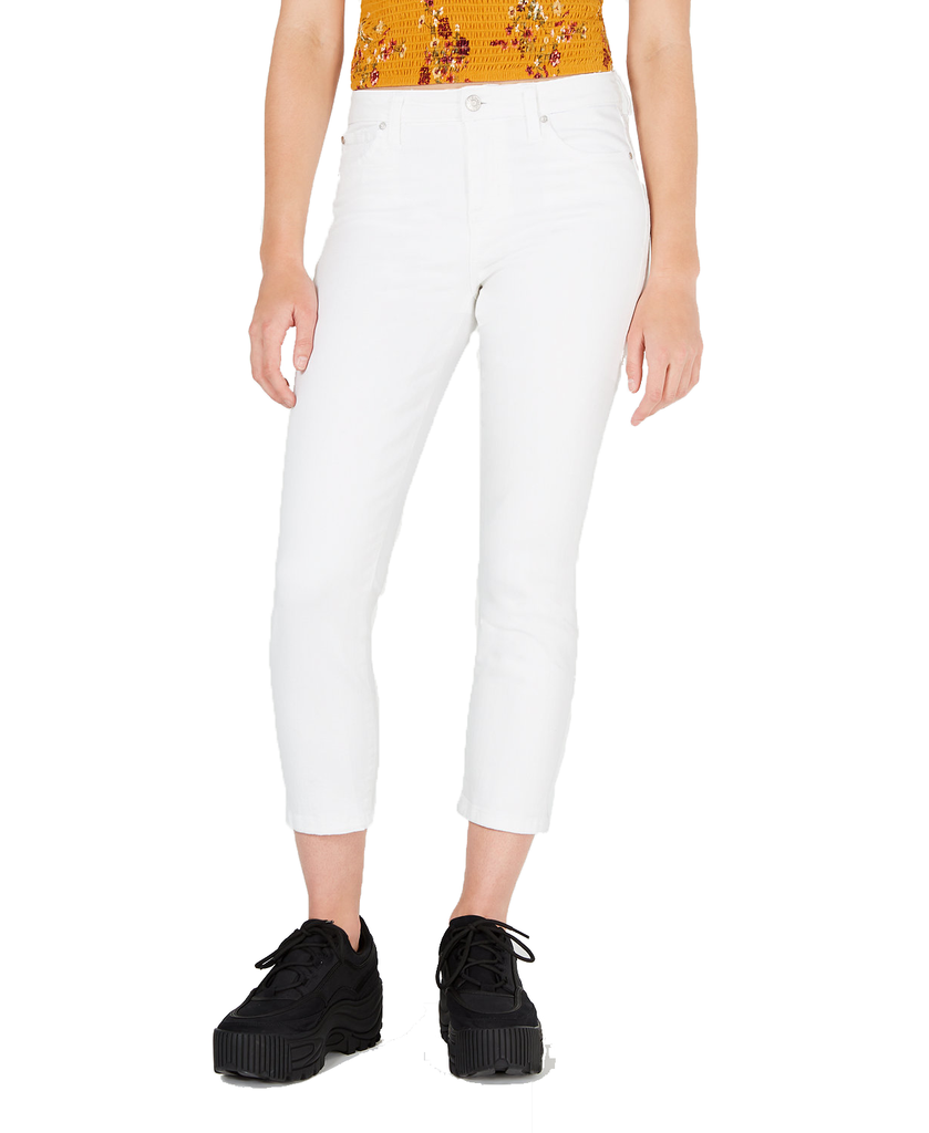 Celebrity Pink Women Cropped Skinny Jeans Optic White