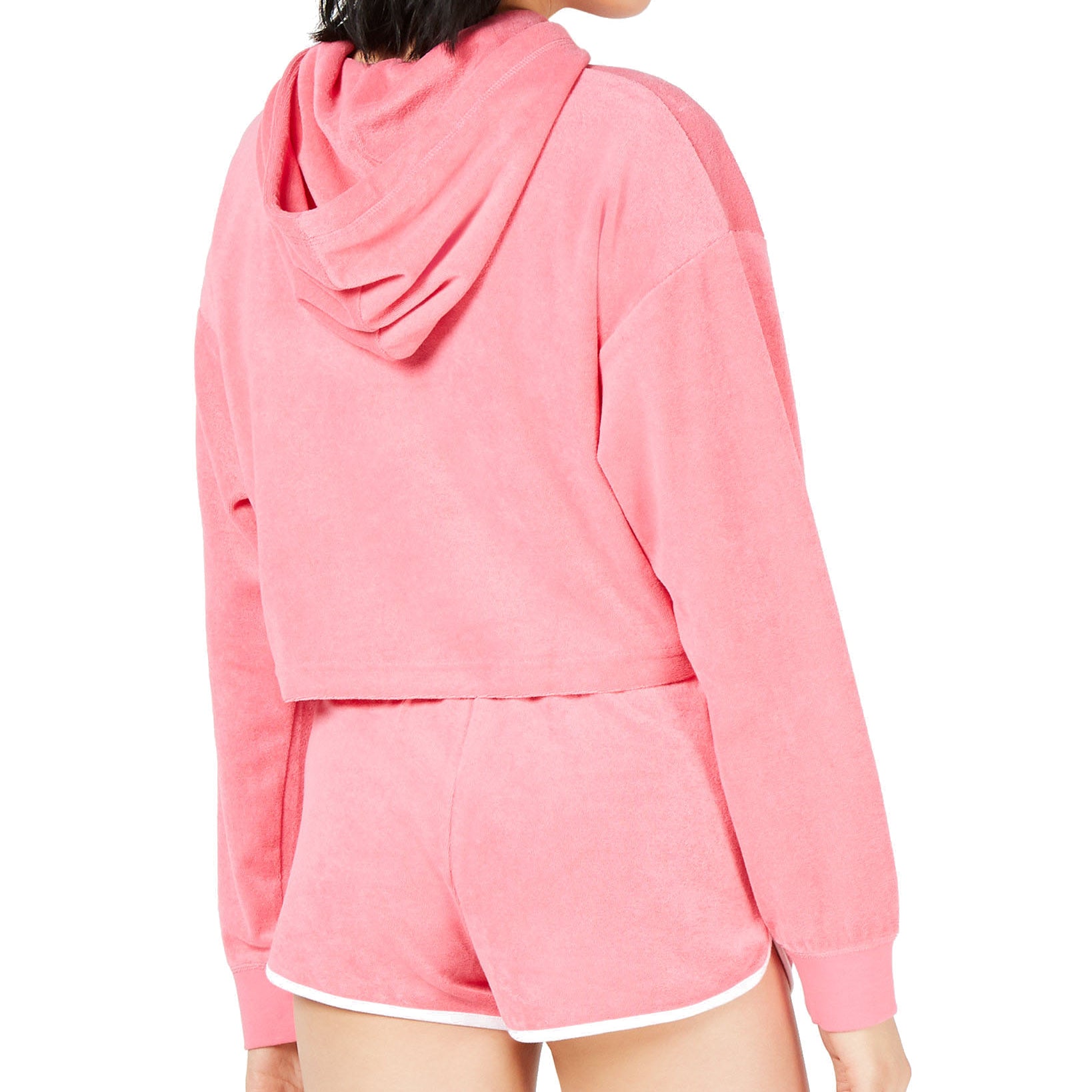 Juicy Couture Women Cropped Terry Hoodie