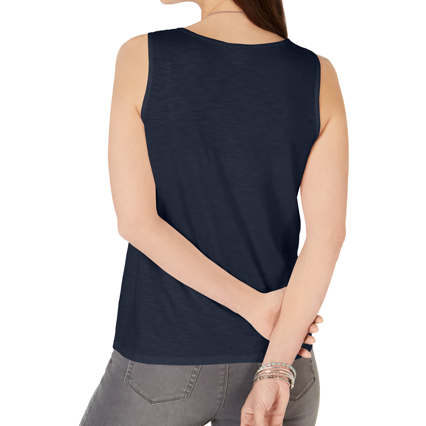 Style & Co Women Scrunch Front Tank Top