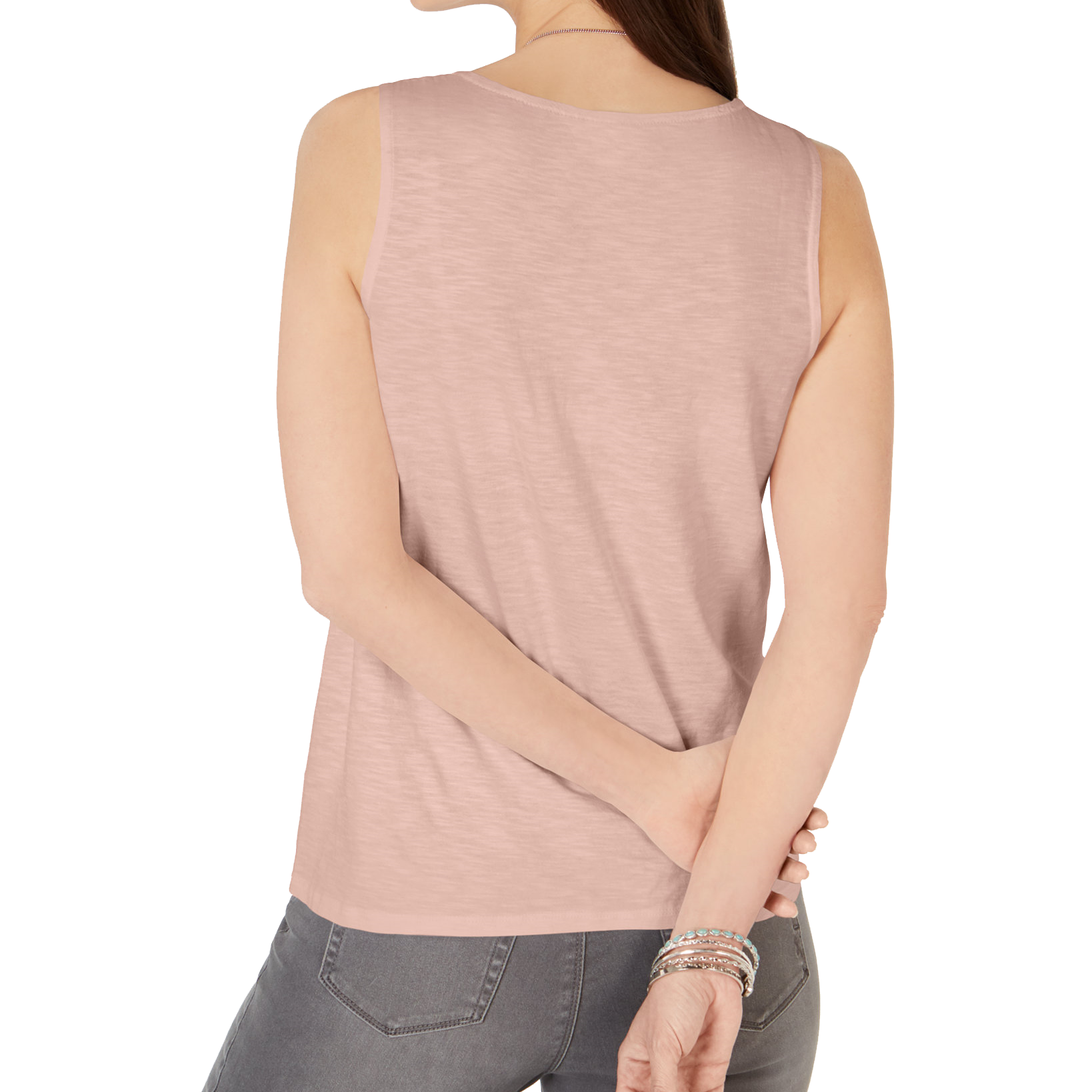 Style & Co Women Scrunch Front Tank Top