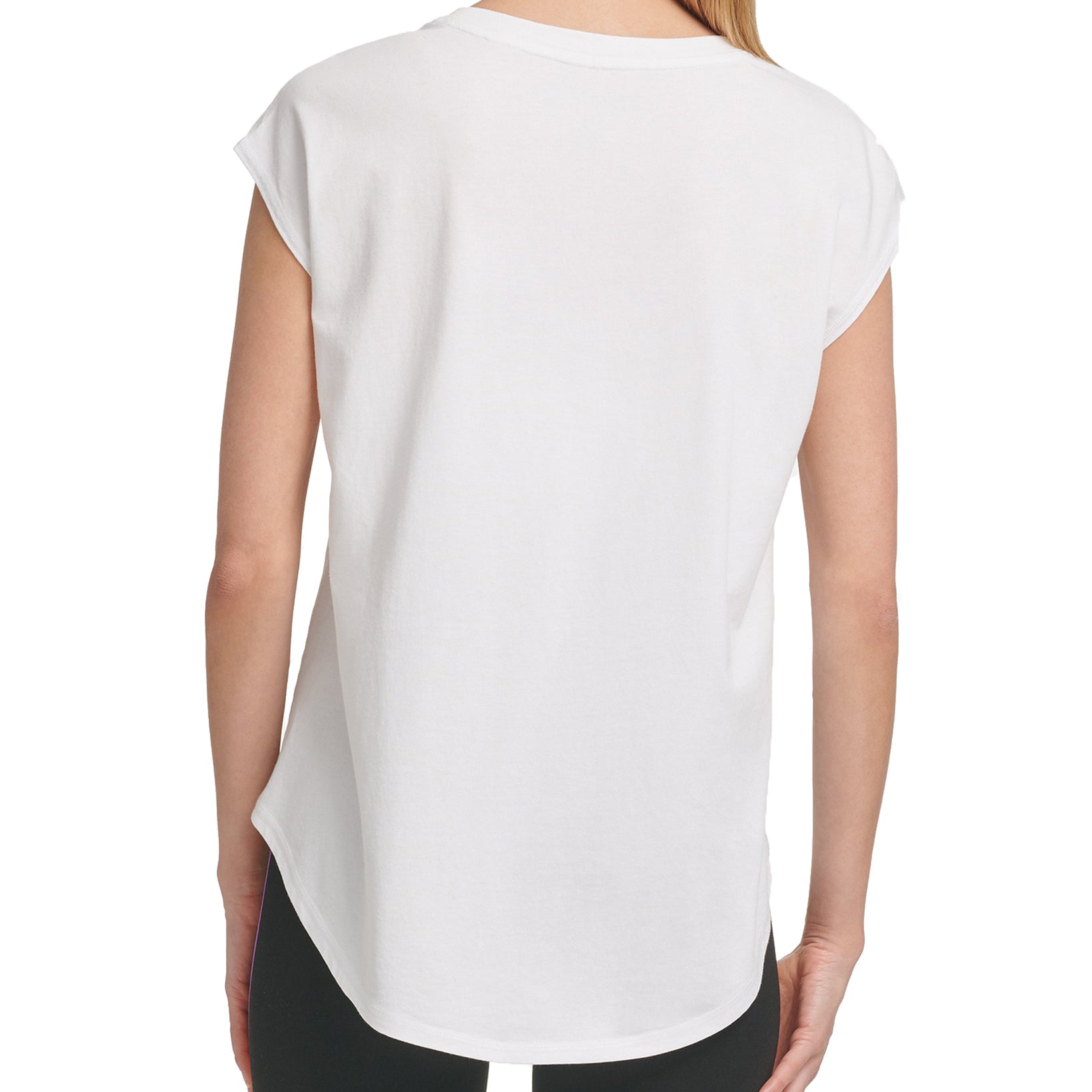DKNY Women Rainbow Logo T Shirt