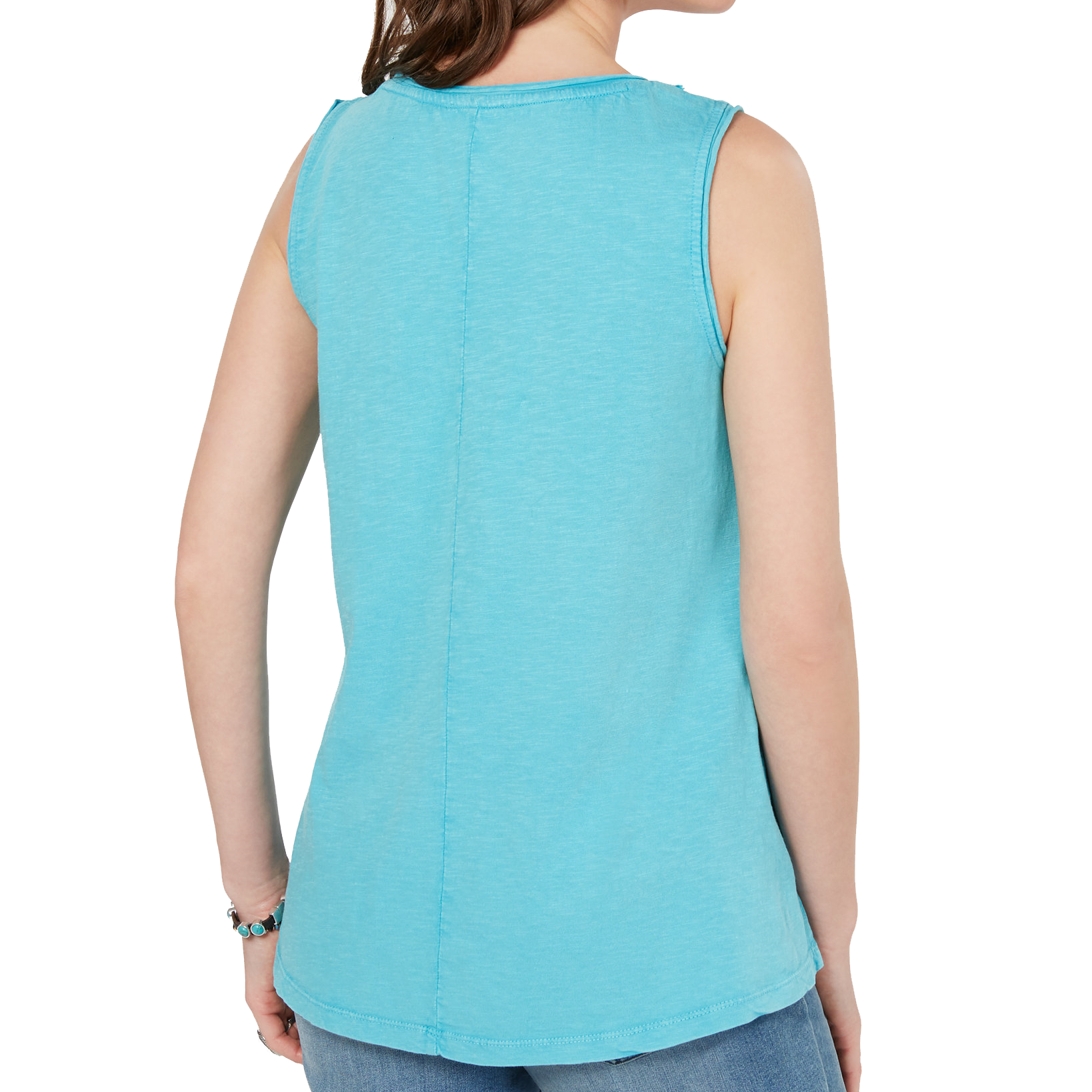 Style & Co Cotton Soutache Trim Tank Top