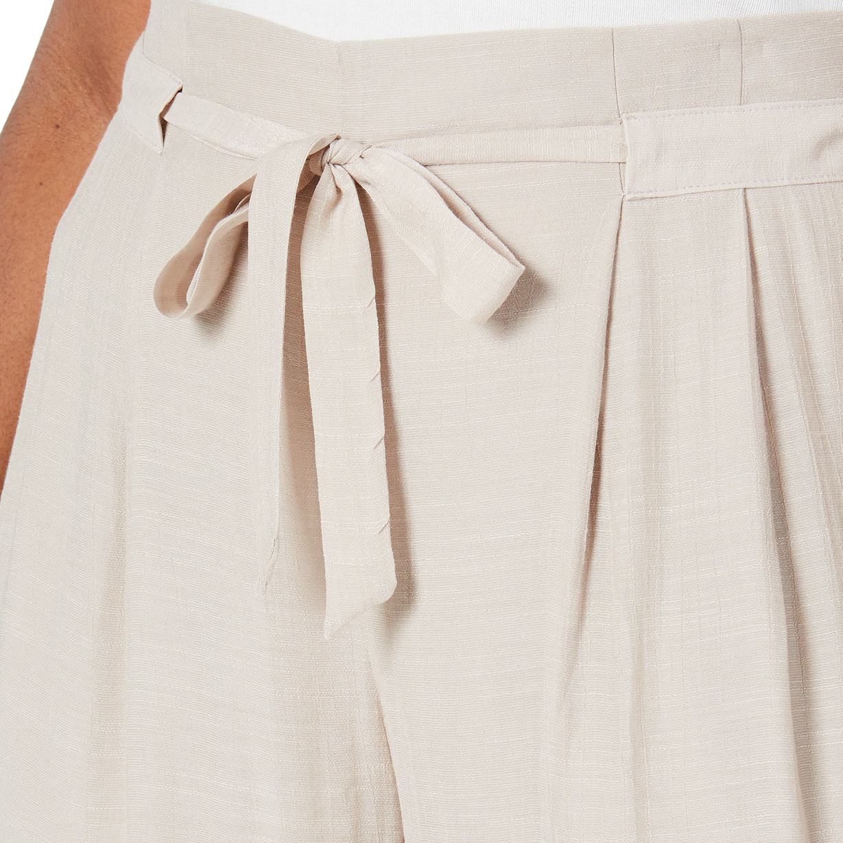 Nicola Women Plus Wide Leg Capri Pants