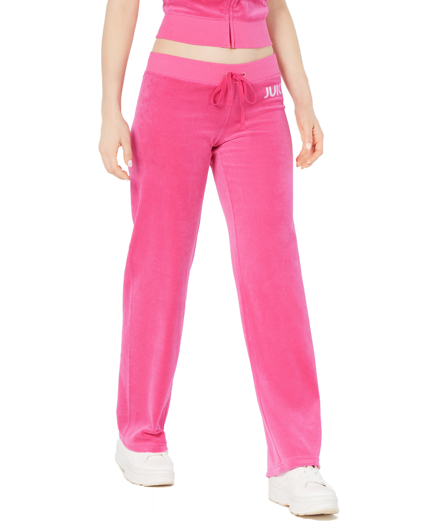 Juicy Couture Women Tie Waist Ankle Pants Marvista Pink