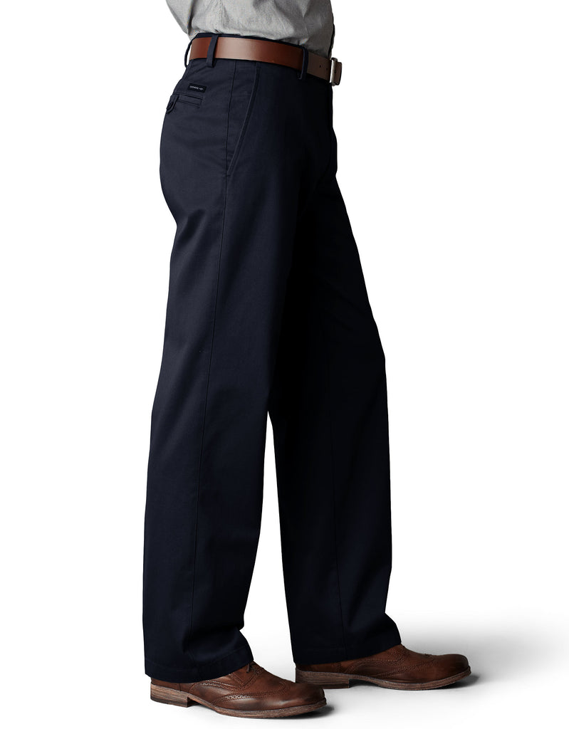 Dockers Men Signature Lux Cotton Straight Fit Stretch Khaki Pants