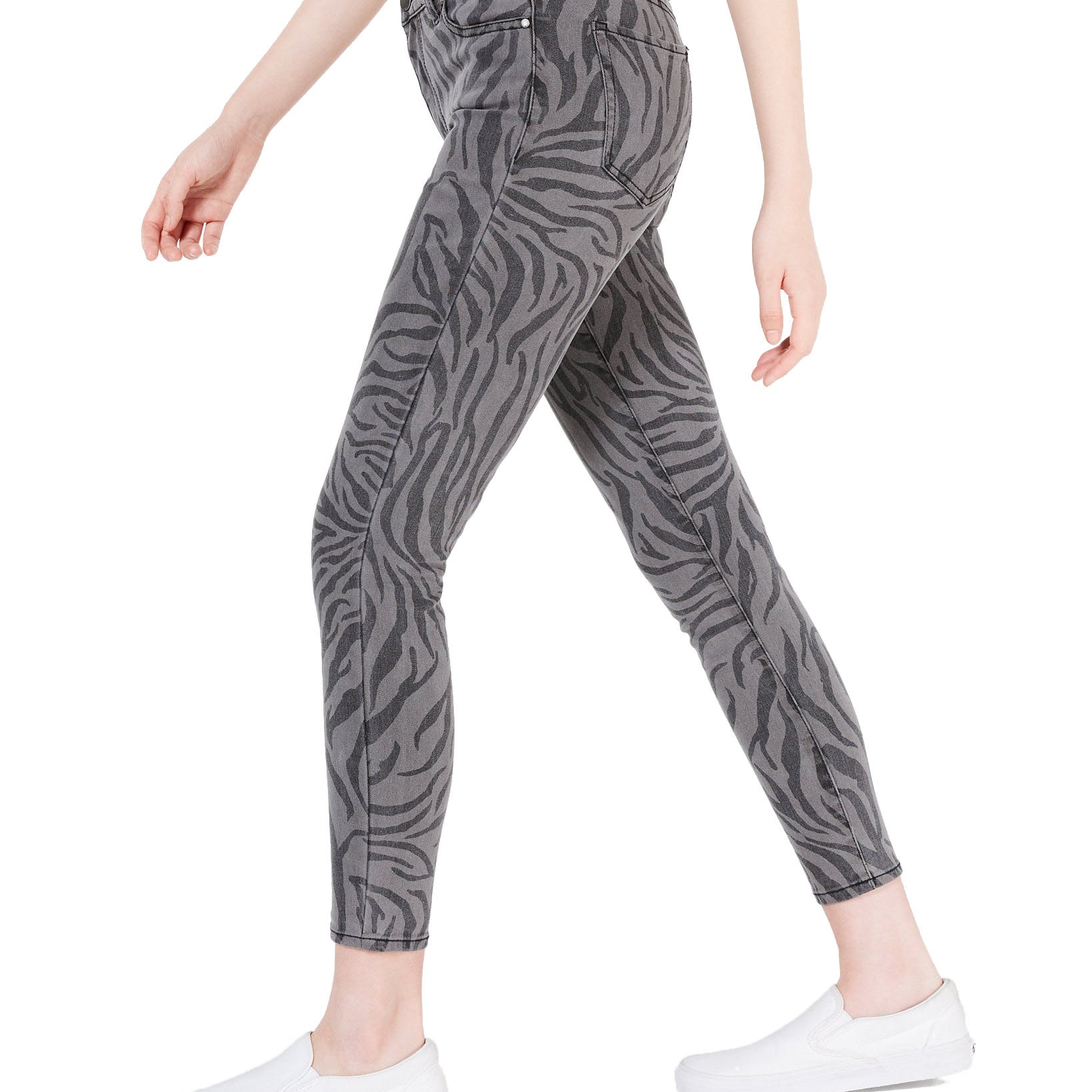 Tinseltown Women Zebra Print Skinny Jeans