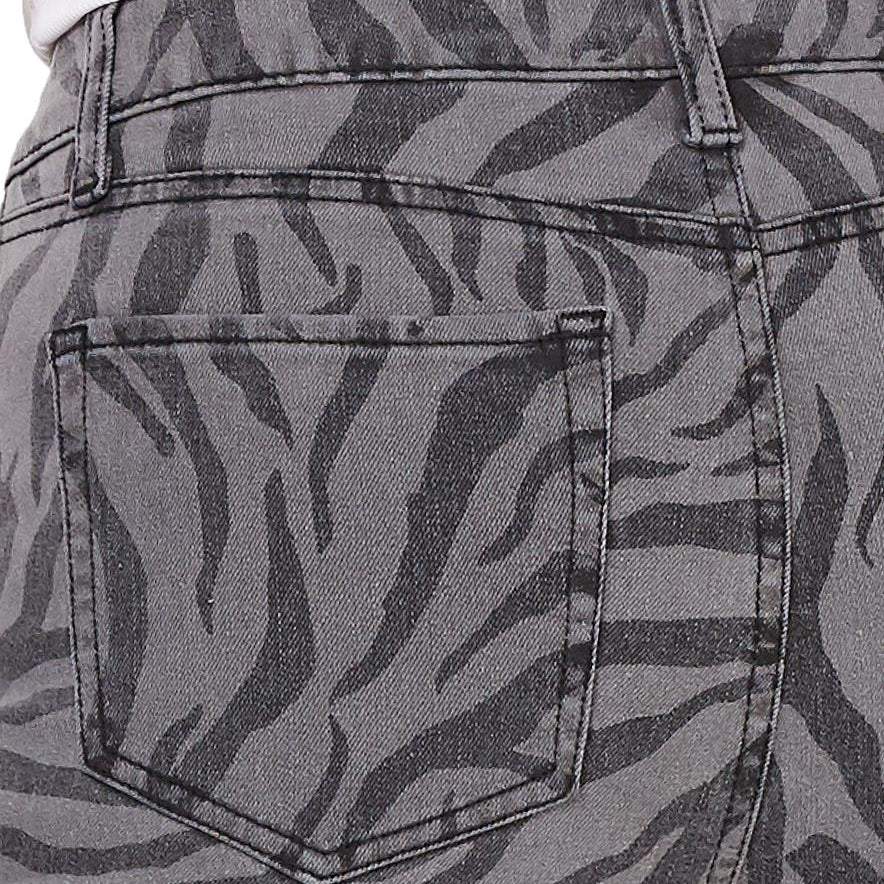Tinseltown Women Zebra Print Skinny Jeans